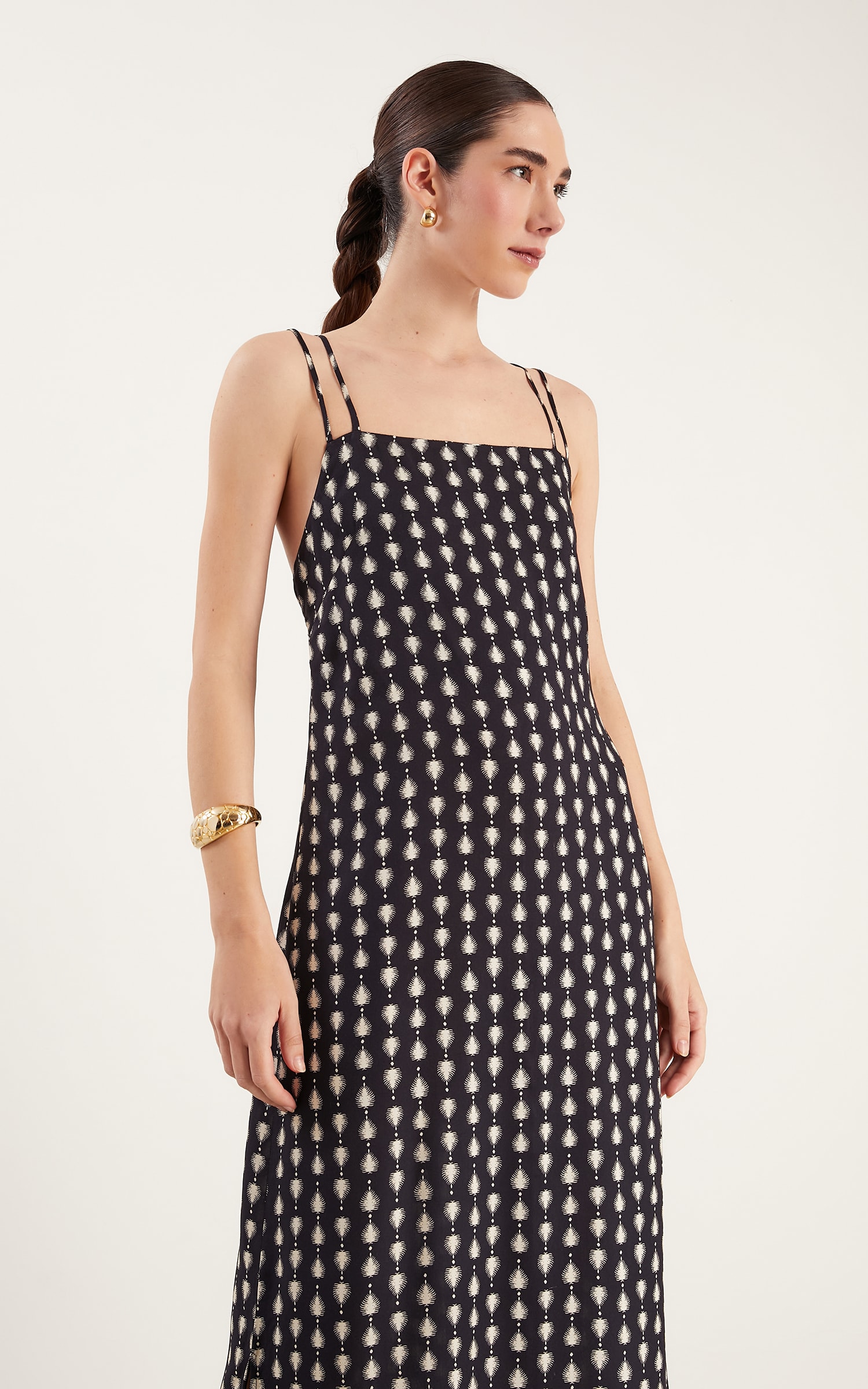 Vestido Cropped Luar Preto