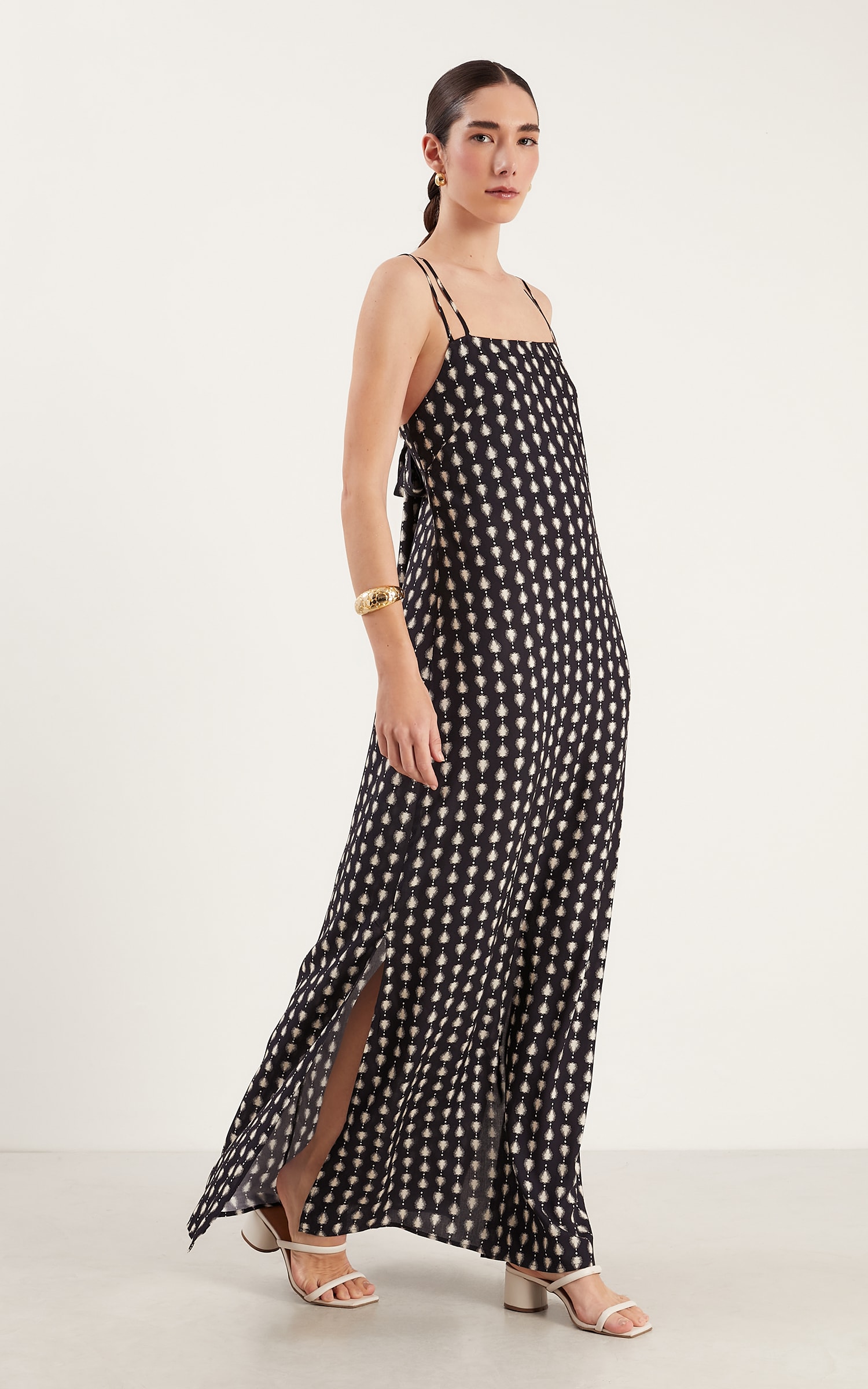Vestido Cropped Luar Preto