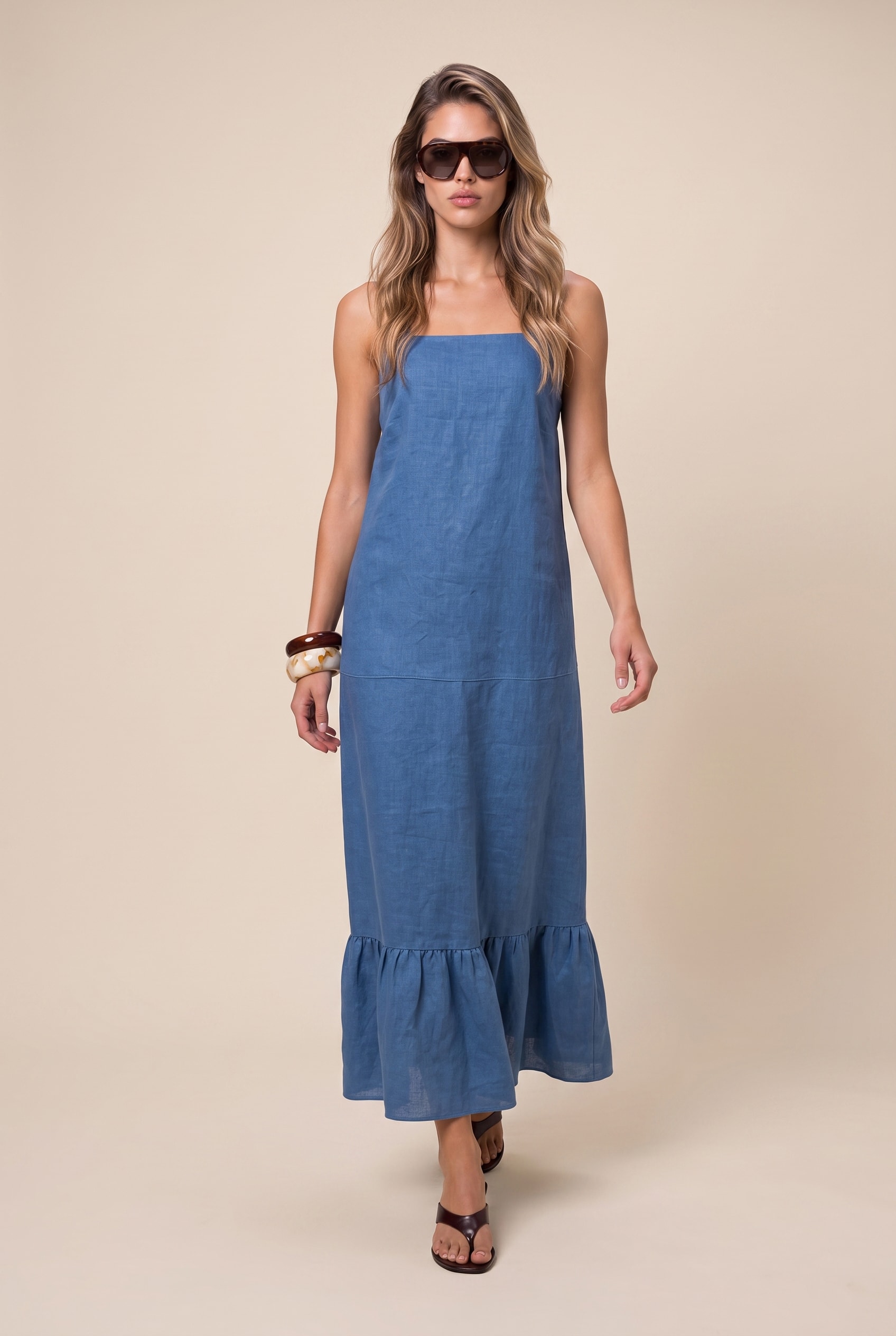 Vestido Cropped Lust Azul Mykonos