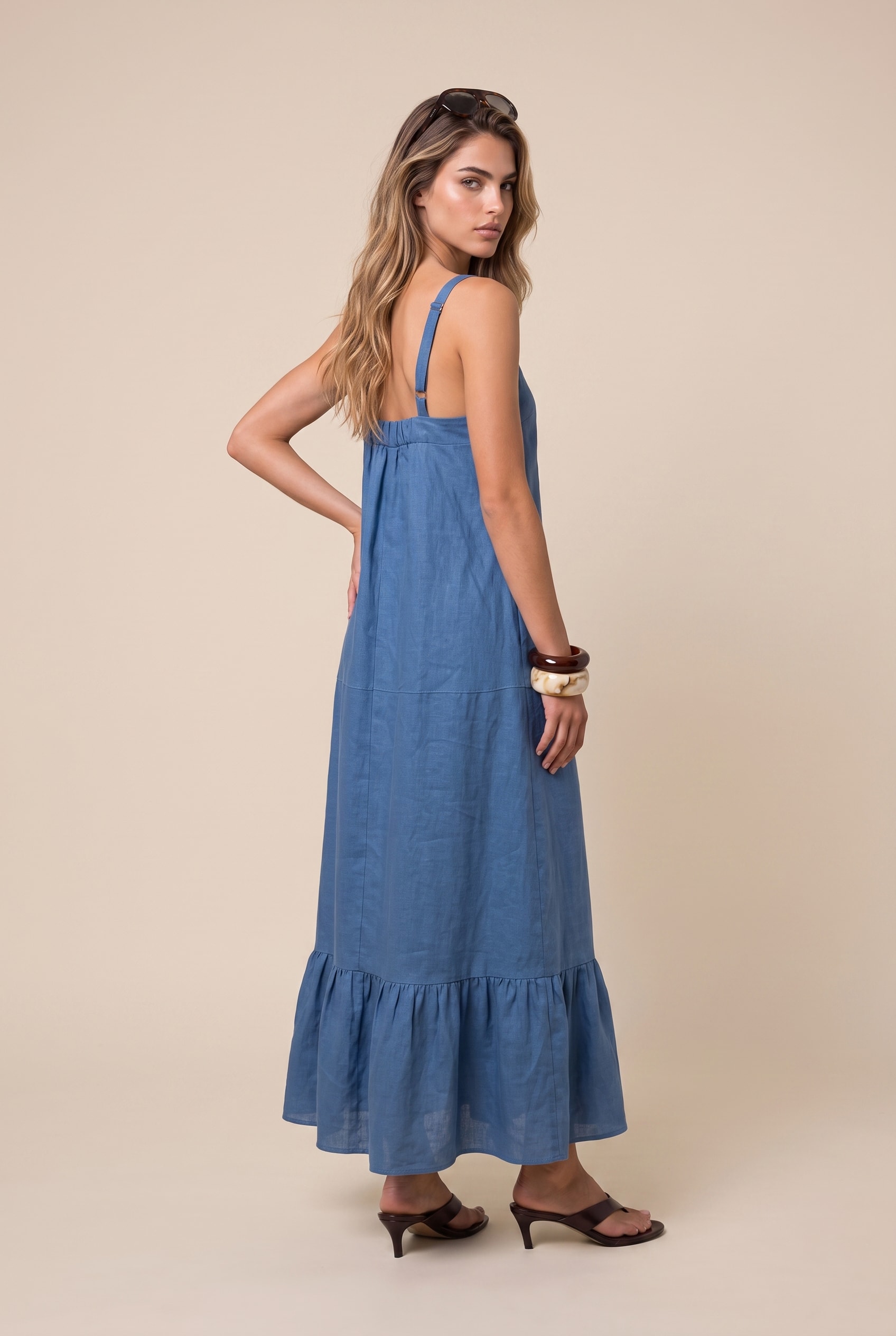 Vestido Cropped Lust Azul Mykonos