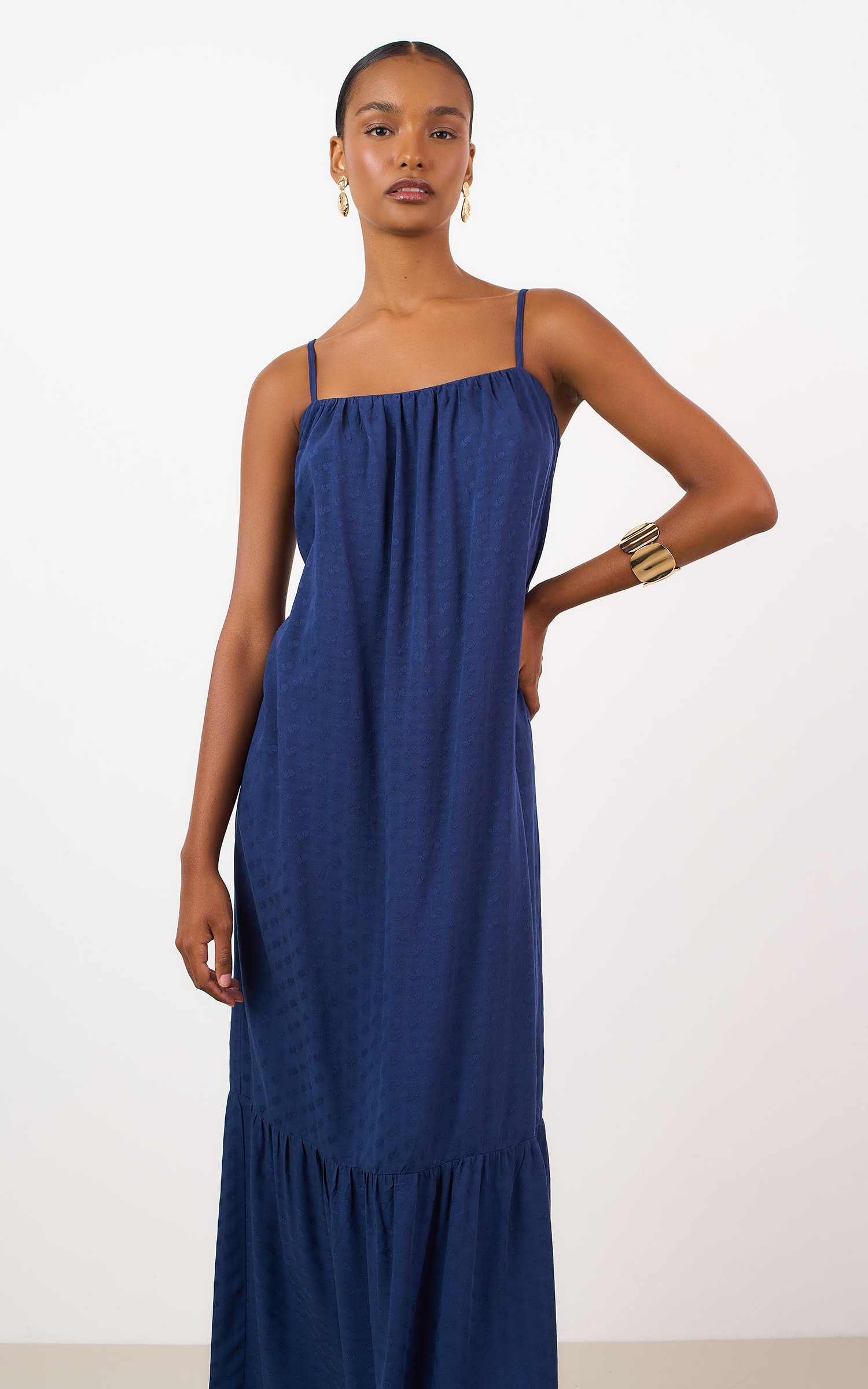 Vestido Cropped Mocha Marinho