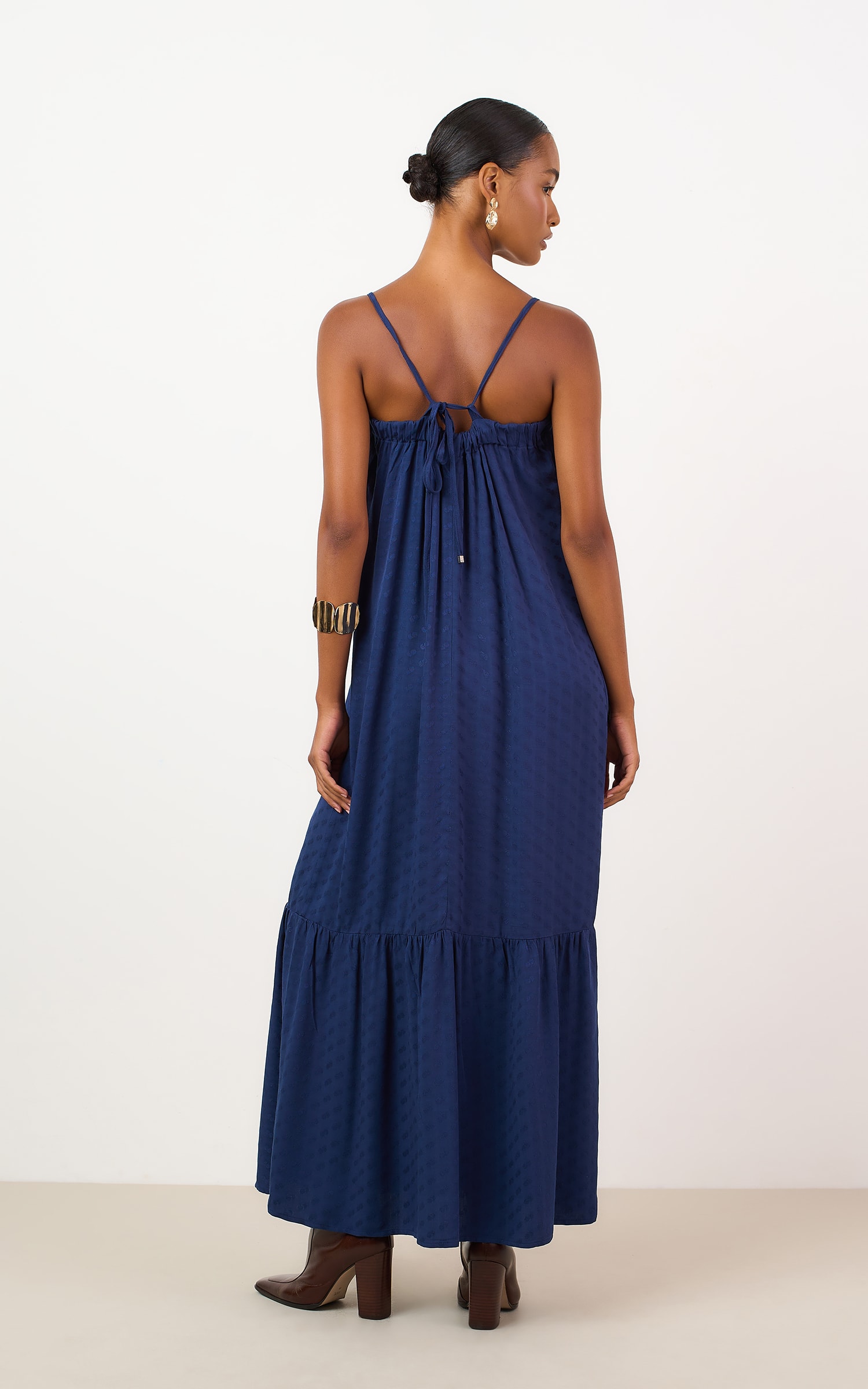 Vestido Cropped Mocha Marinho