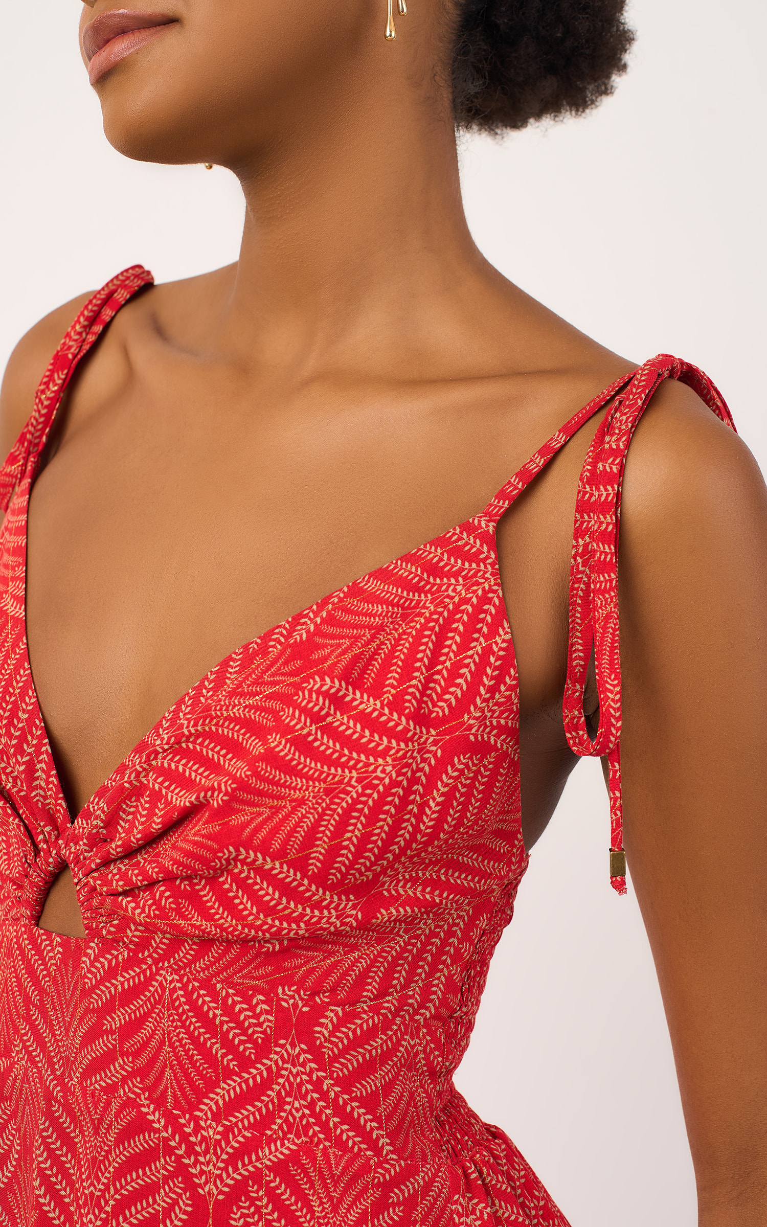 Vestido Cropped Nara Vermelho