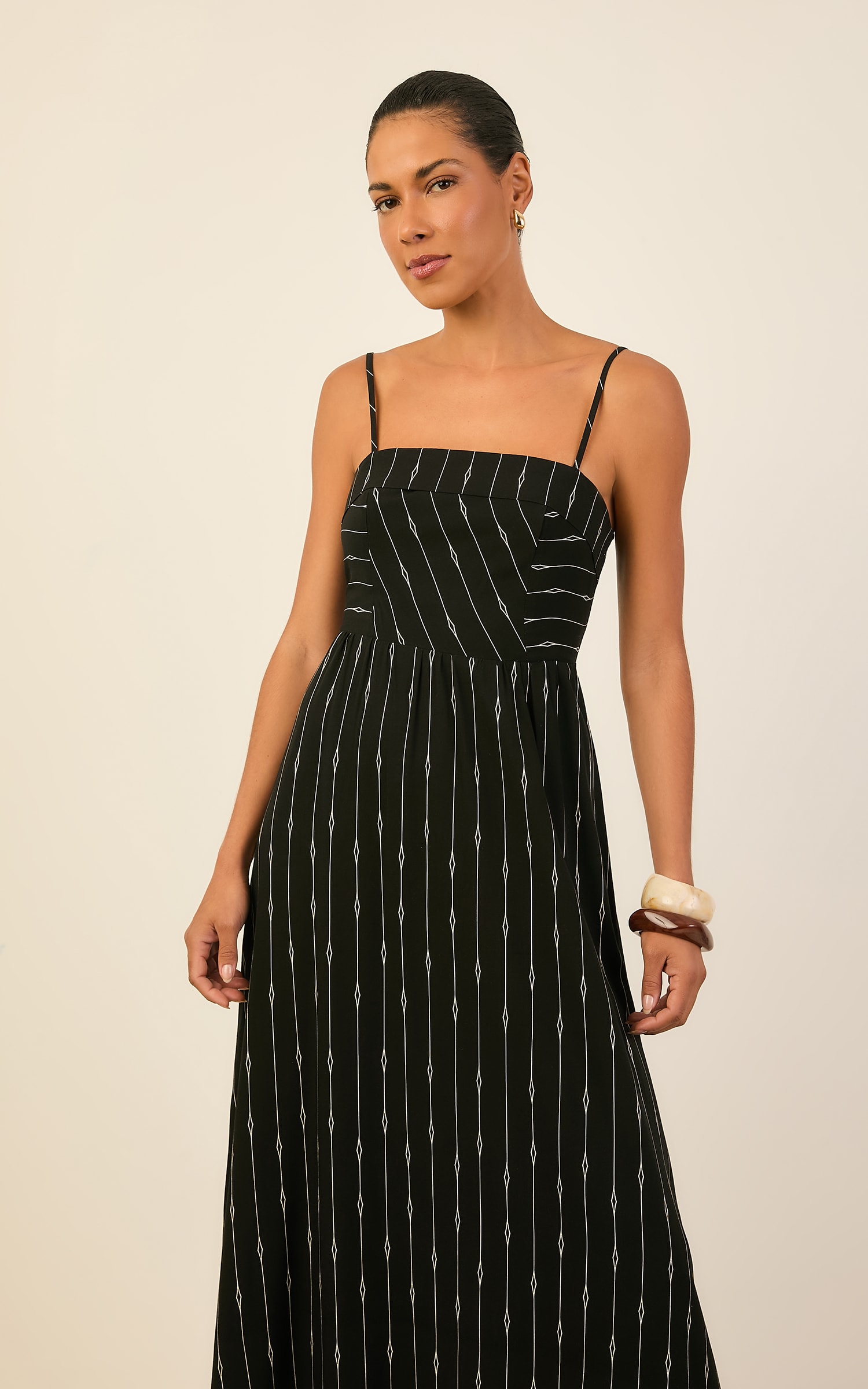 Vestido Cropped Tela Preto