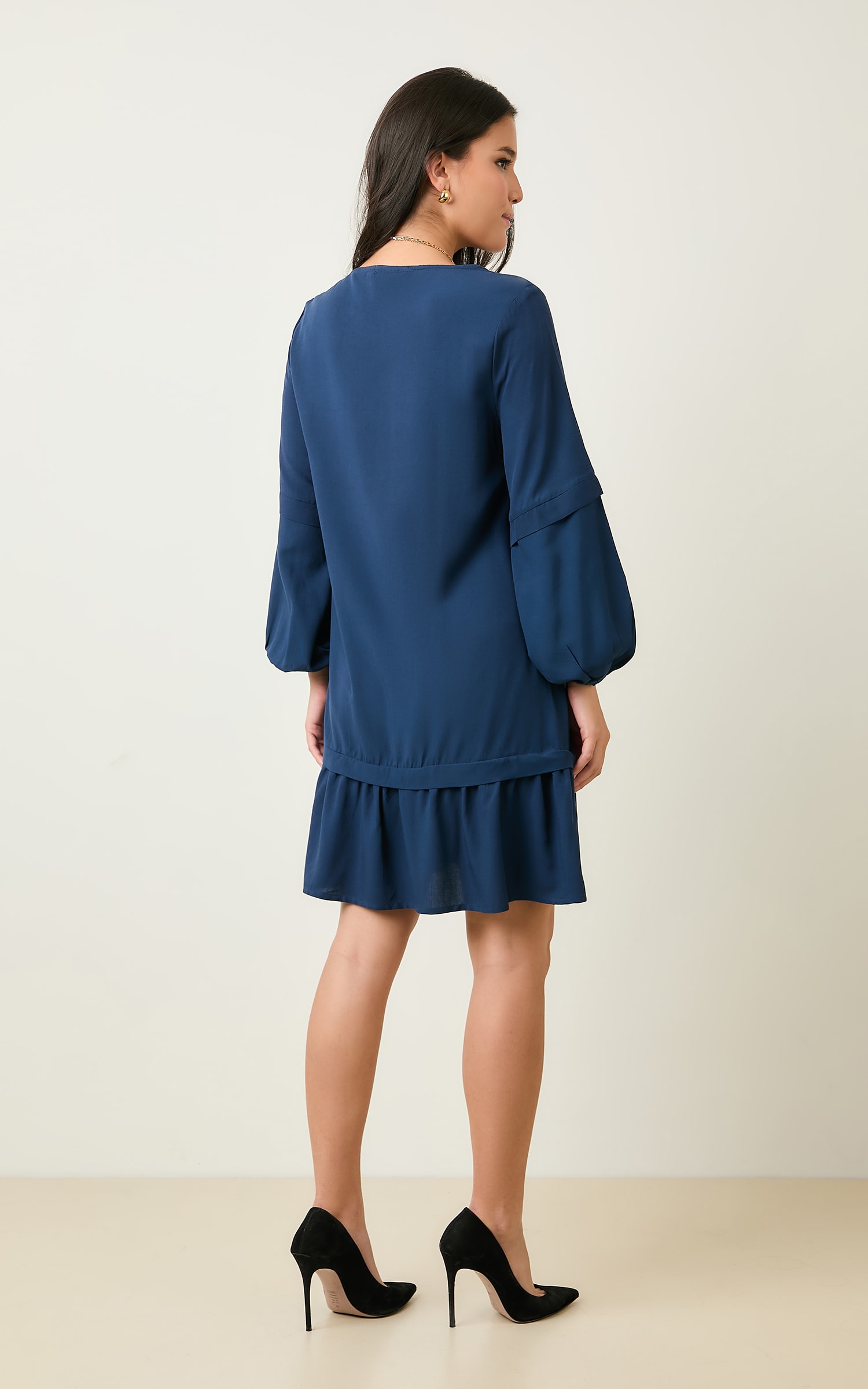 Vestido Curto Boreal Marinho