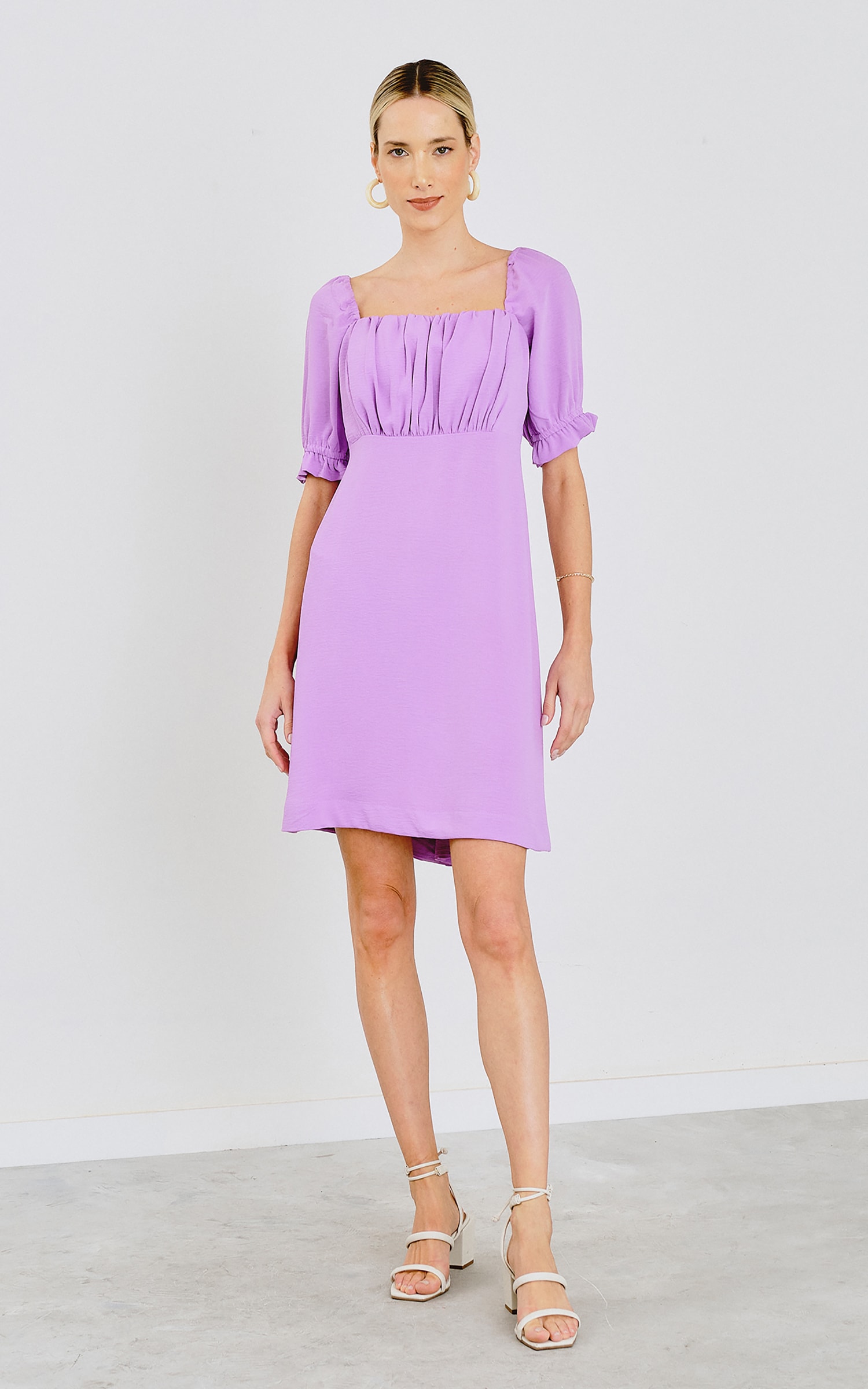 Vestido Curto Cordel Lavanda