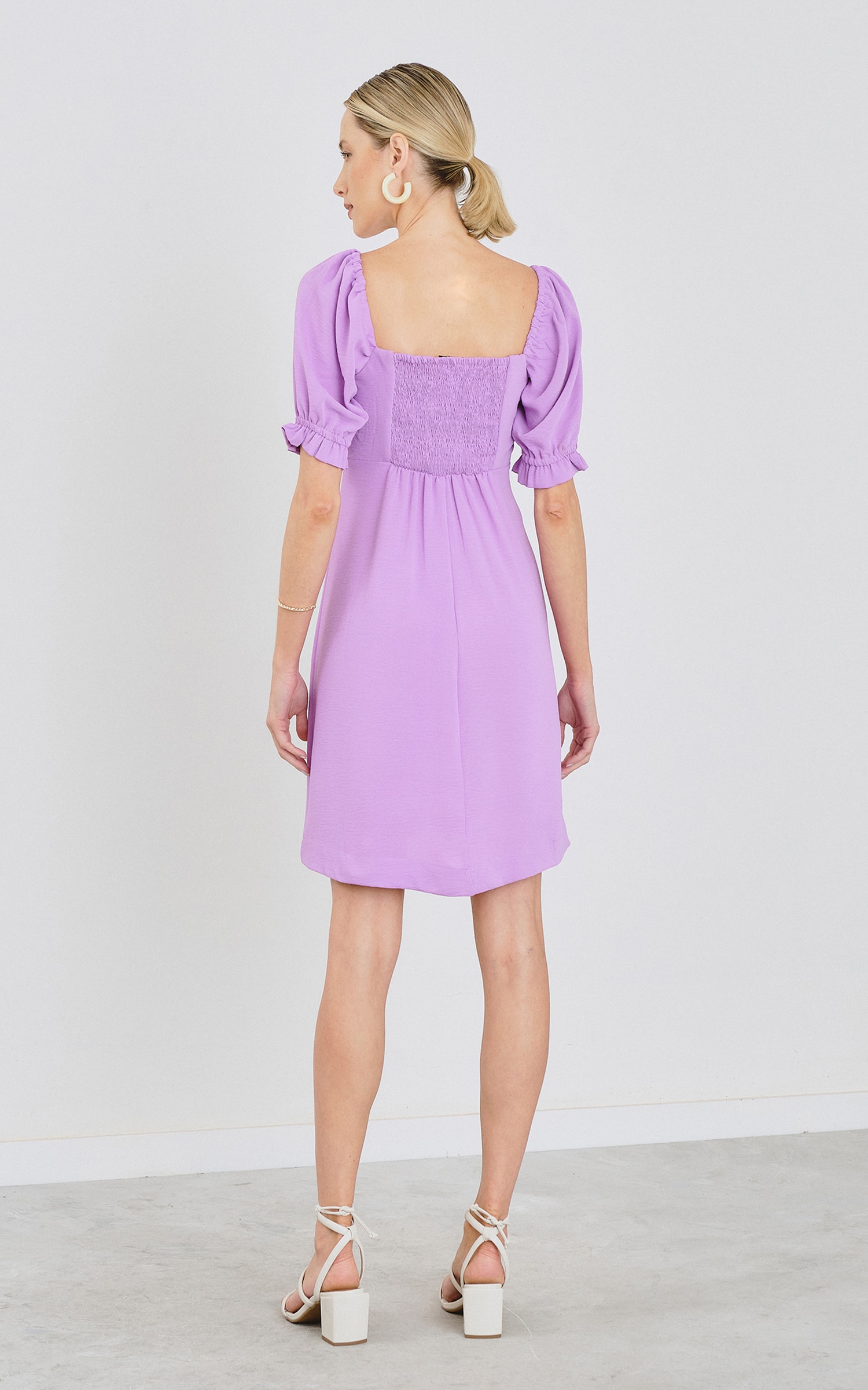 Vestido Curto Cordel Lavanda