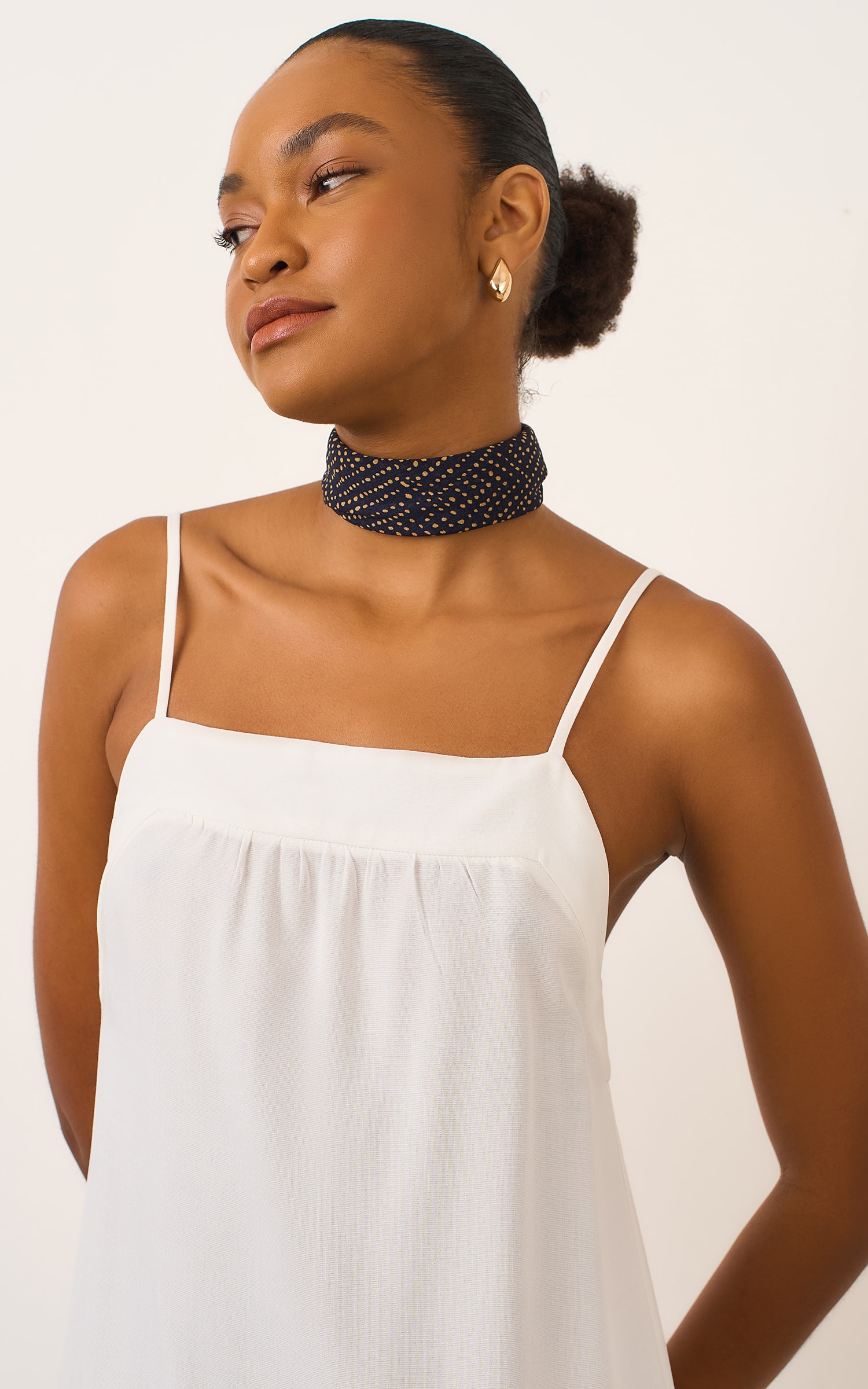 Vestido Curto Crayon Off White