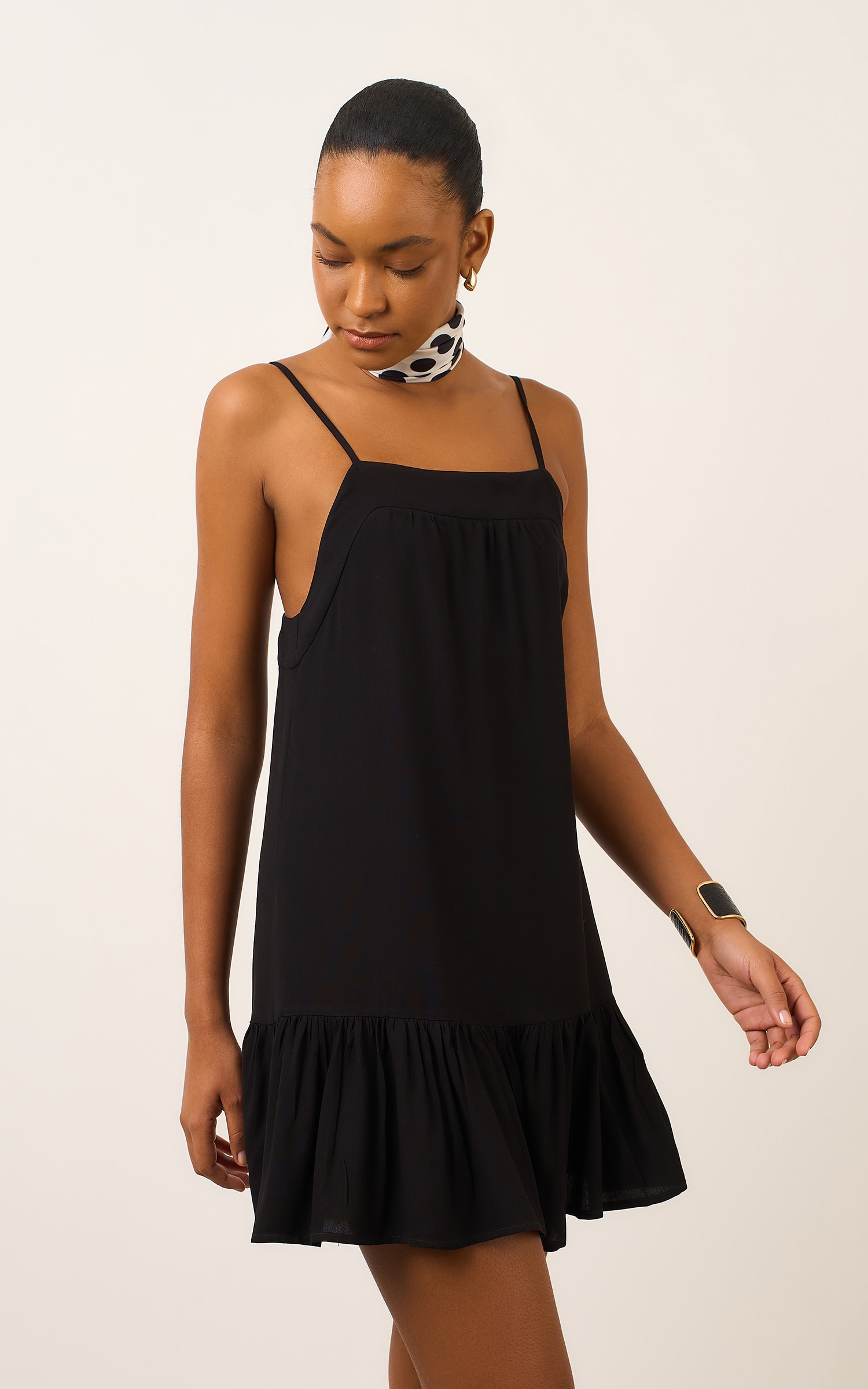 Vestido Curto Crayon Preto