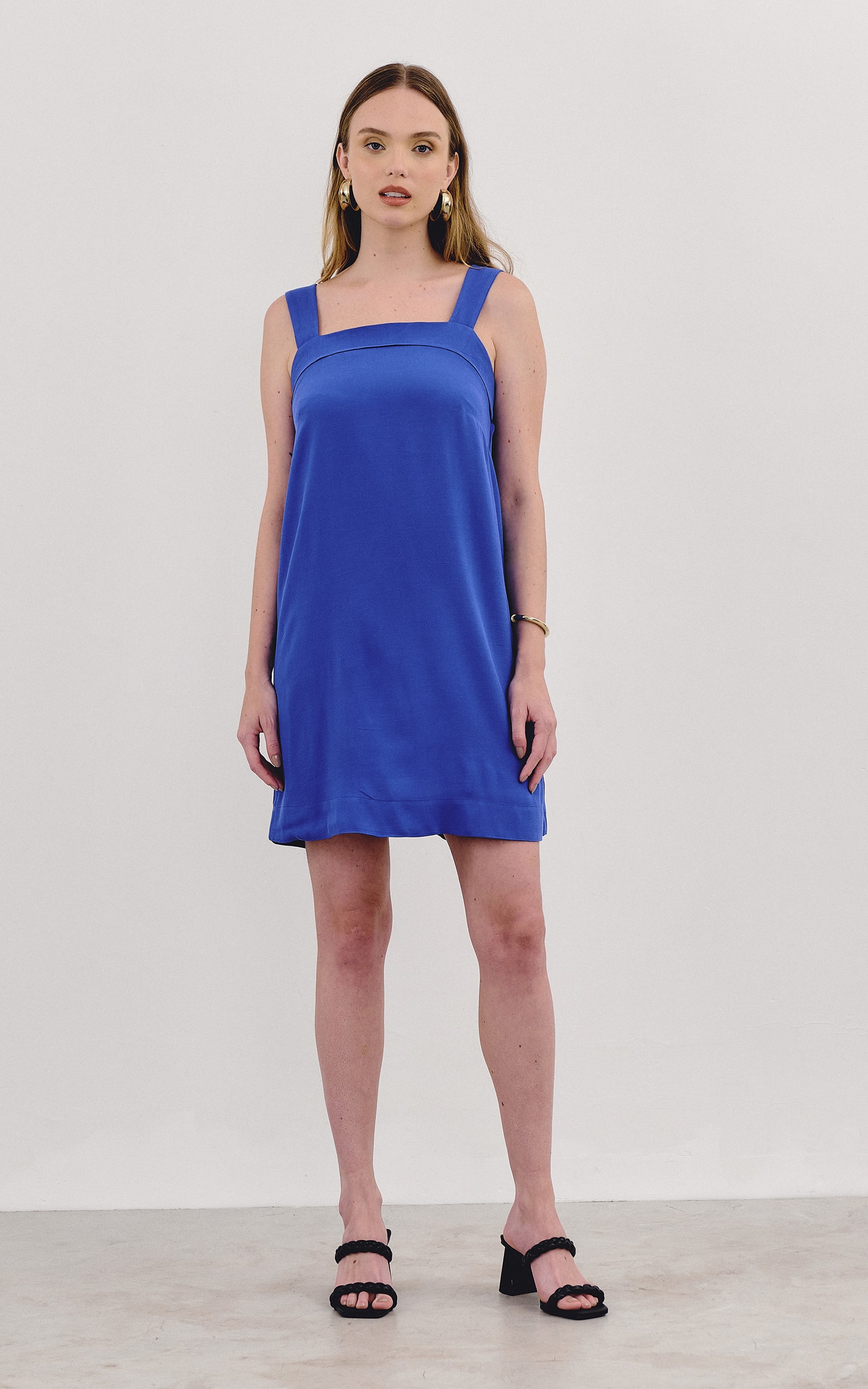 Vestido Curto Duo Ll Azul