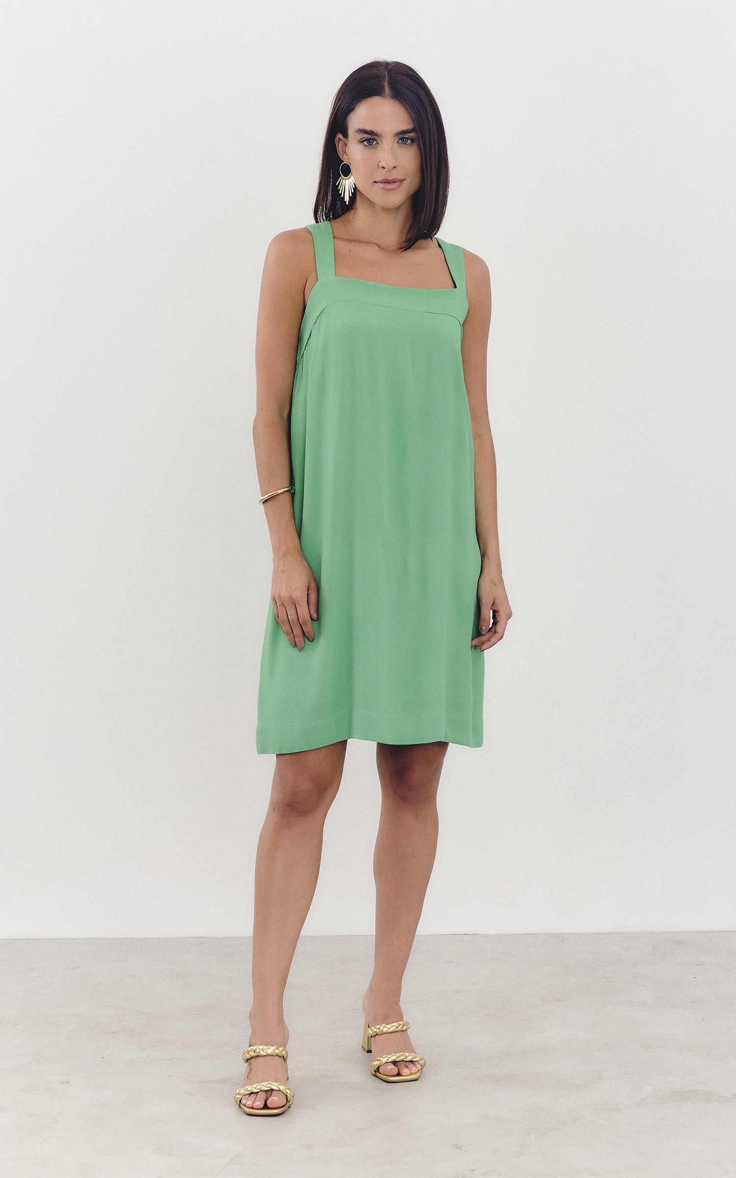 Vestido Curto Duo Ll Verde