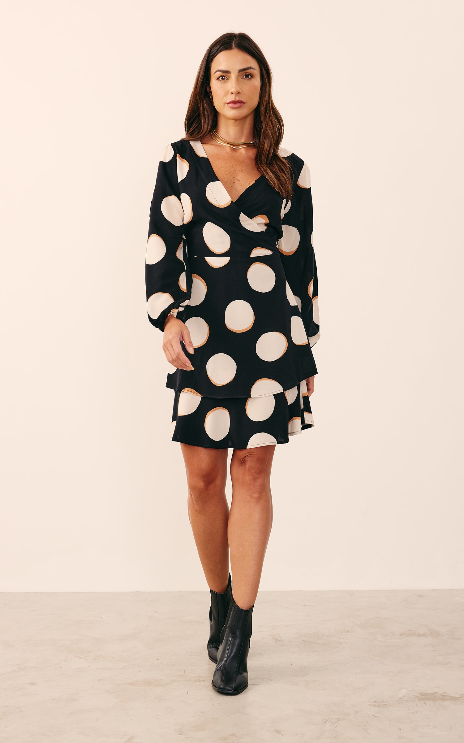 Vestido Curto Estampa Yang