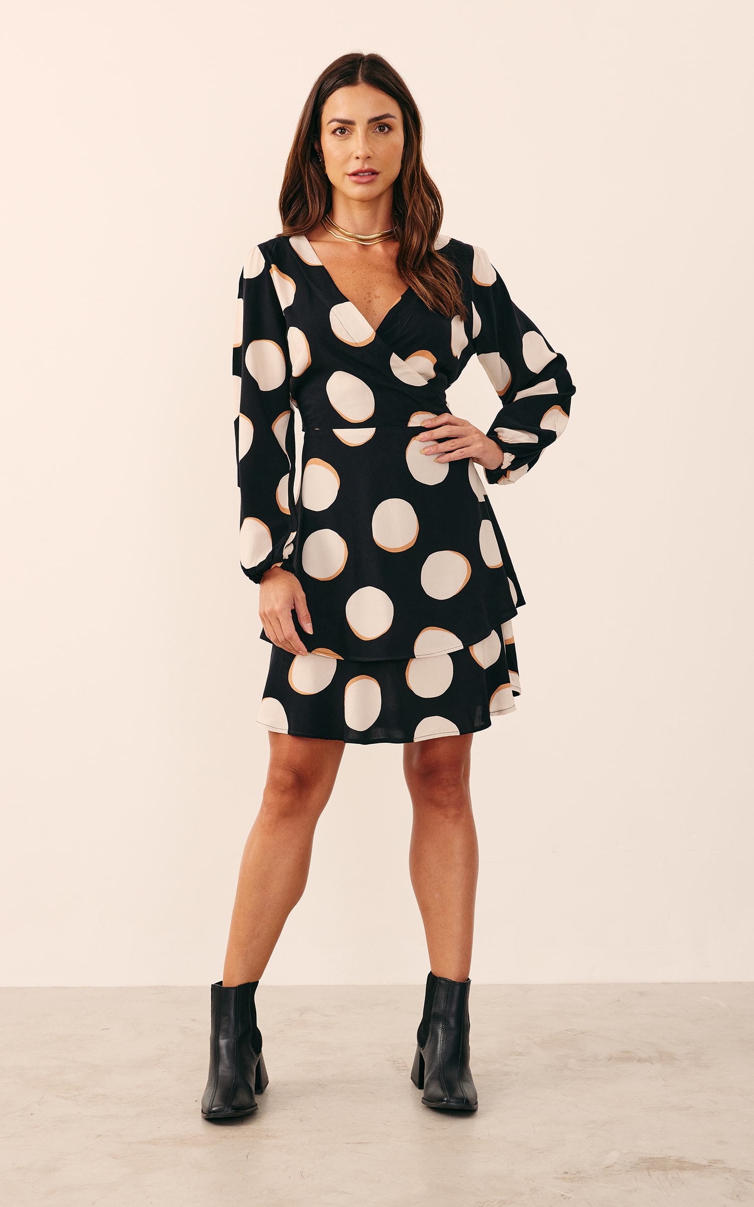 Vestido Curto Estampa Yang