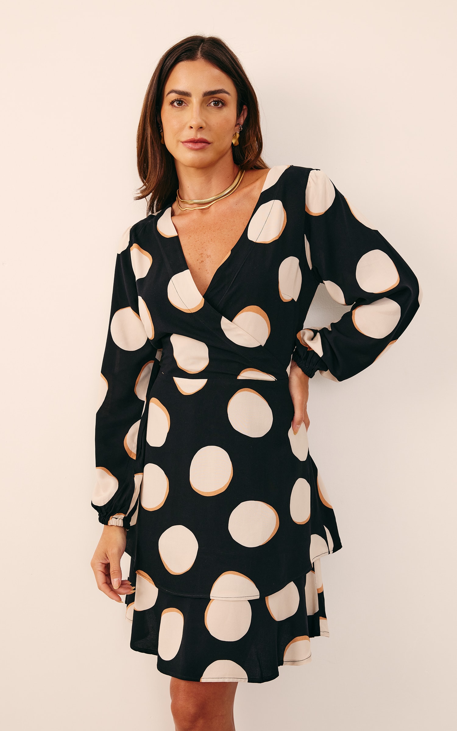 Vestido Curto Estampa Yang