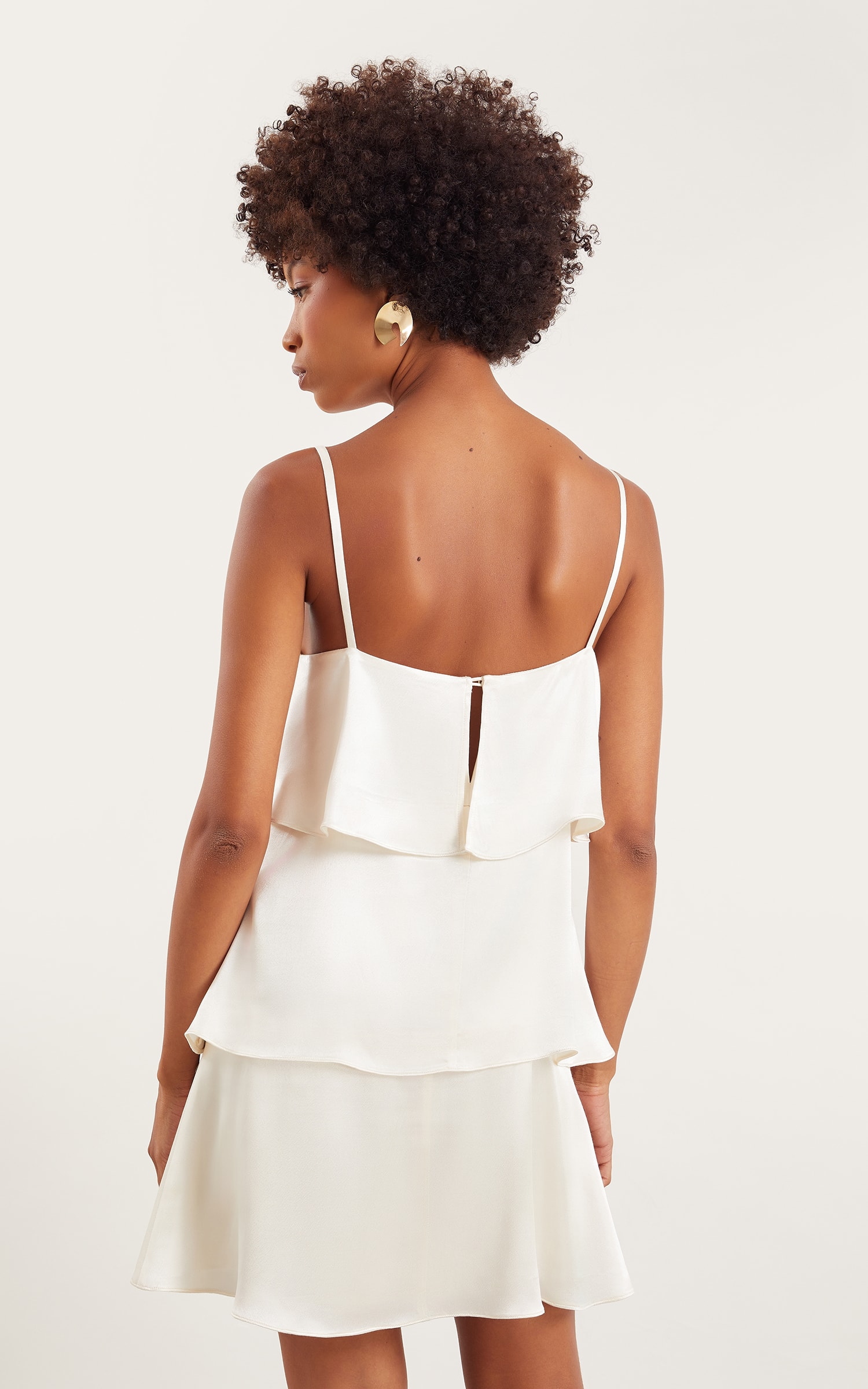 Vestido Curto Flora Off White