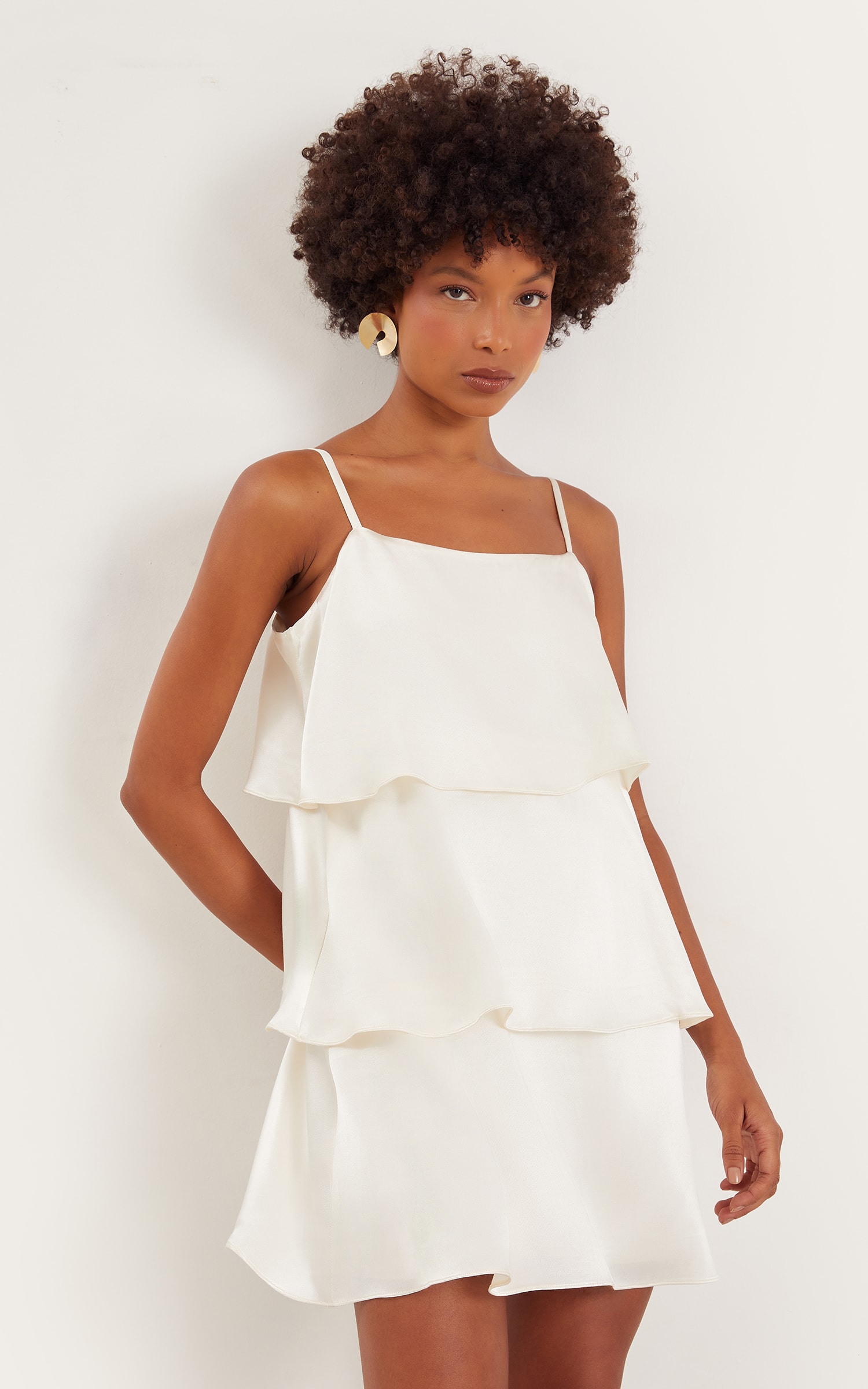 Vestido Curto Flora Off White
