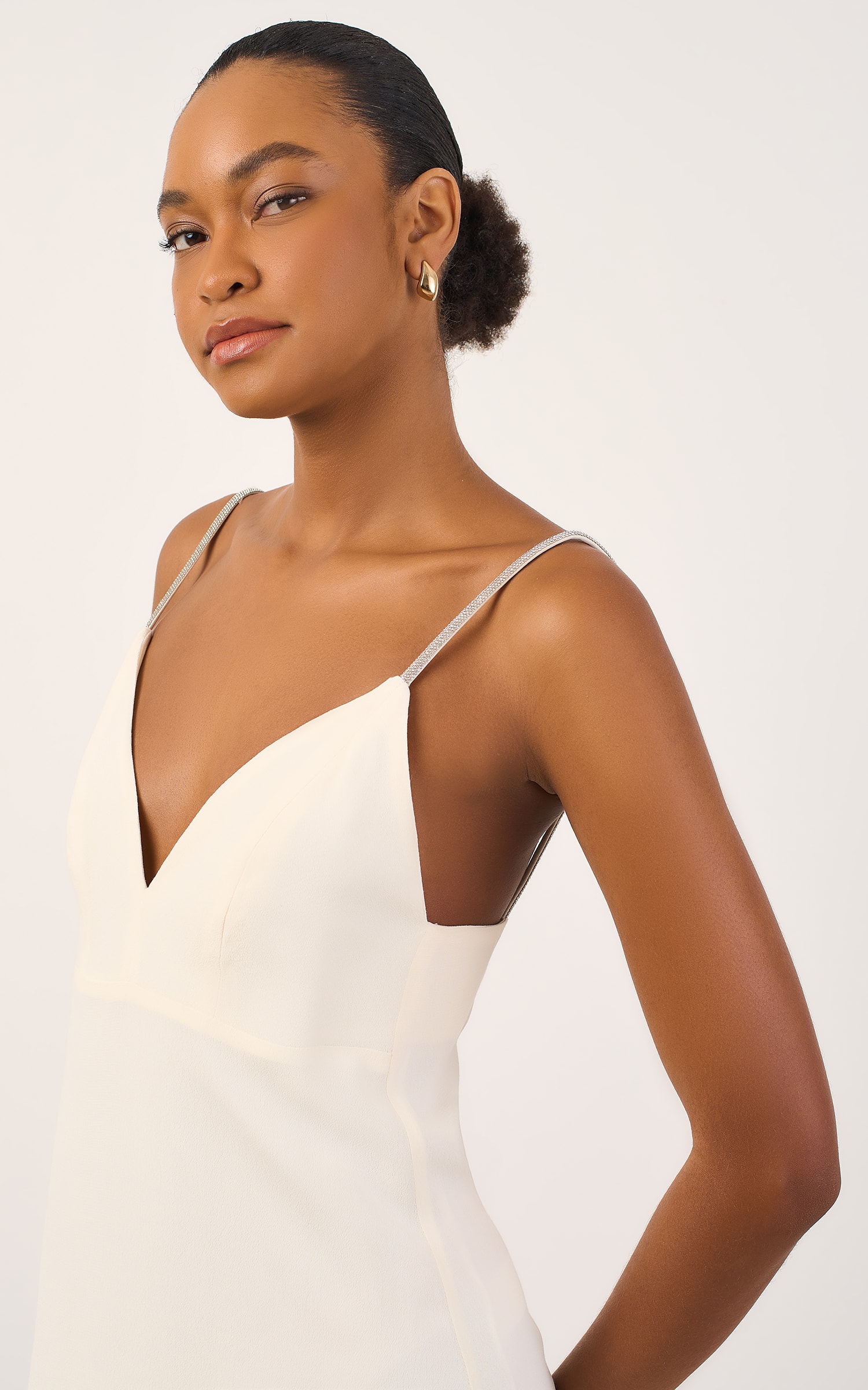 Vestido Curto Frame Alca Off White