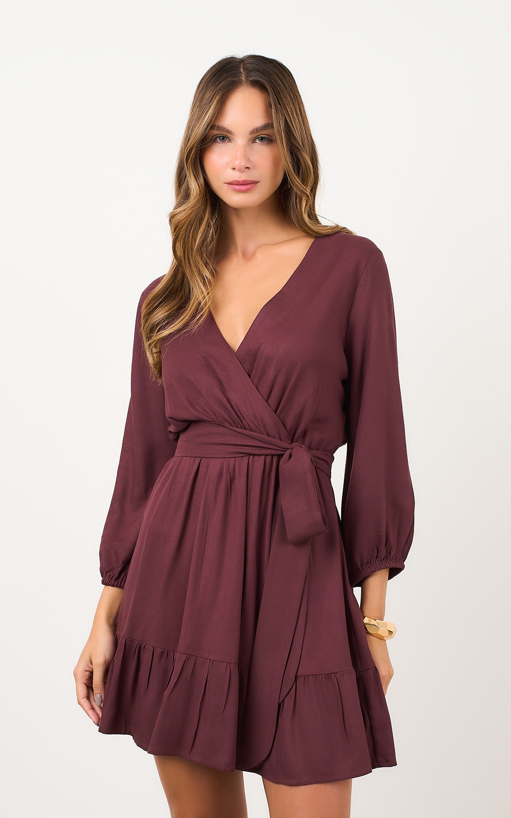 Vestido Curto Freddo Coffee