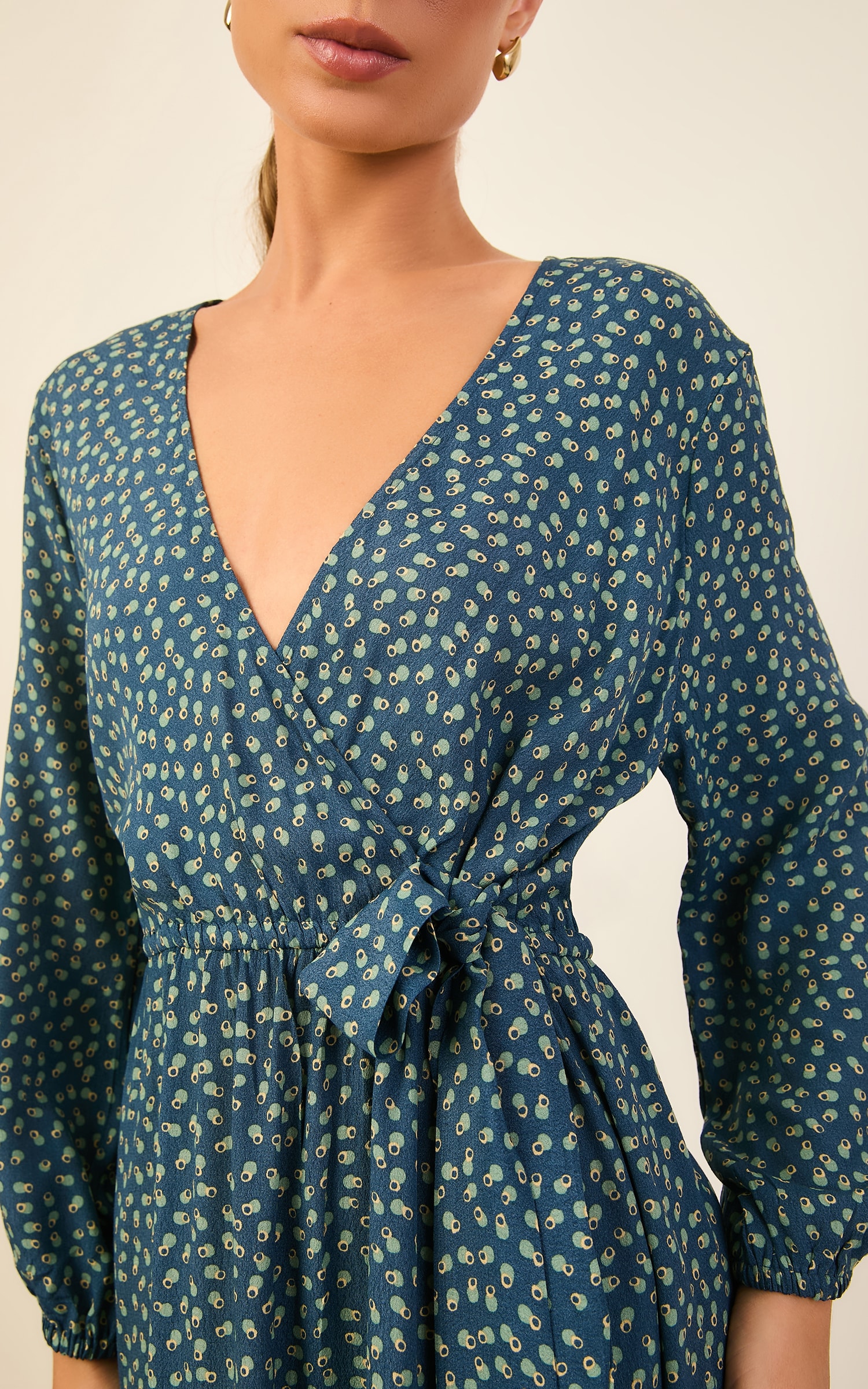 Vestido Curto Gravura Azul Denim