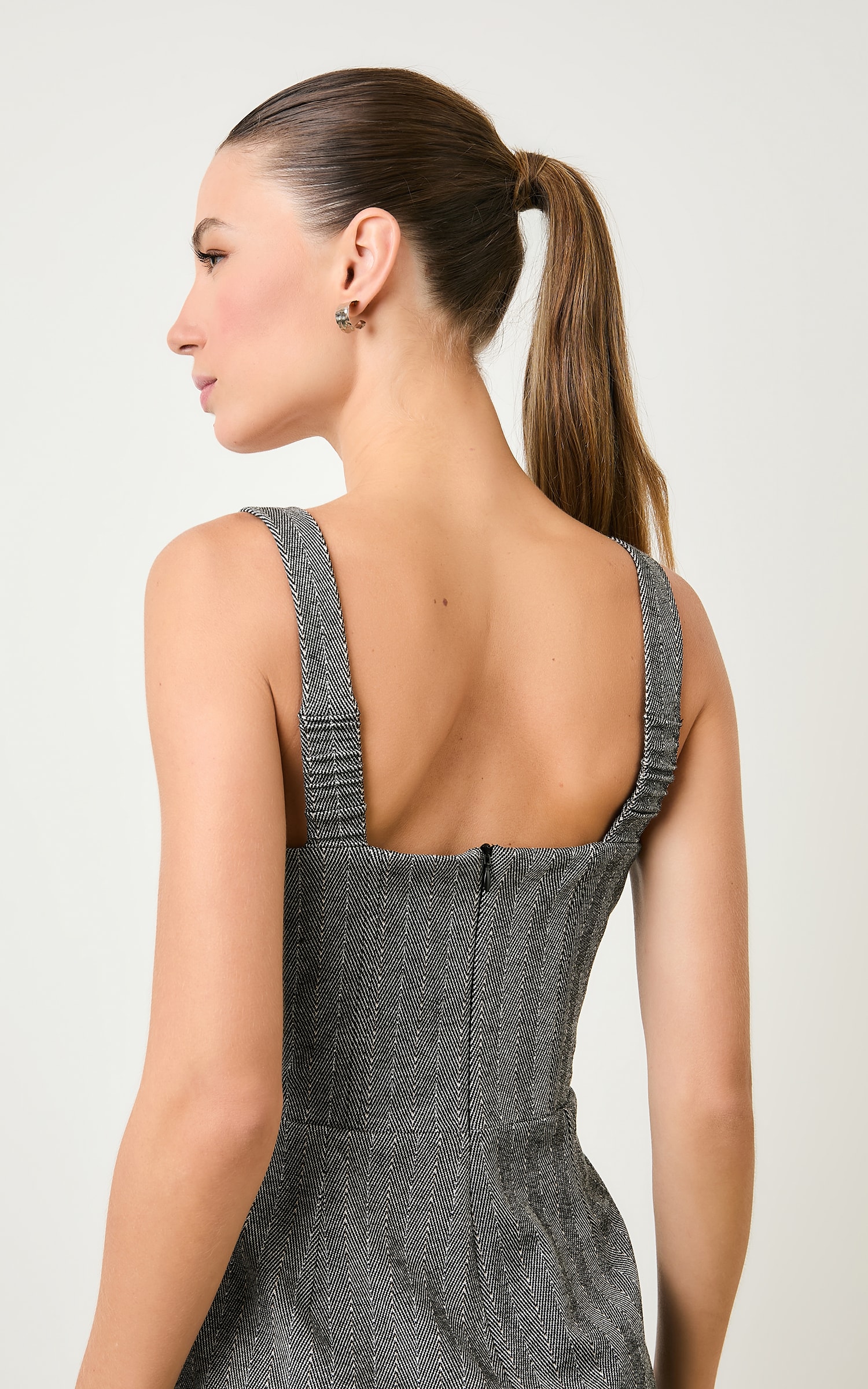 Vestido Curto Inox P/b