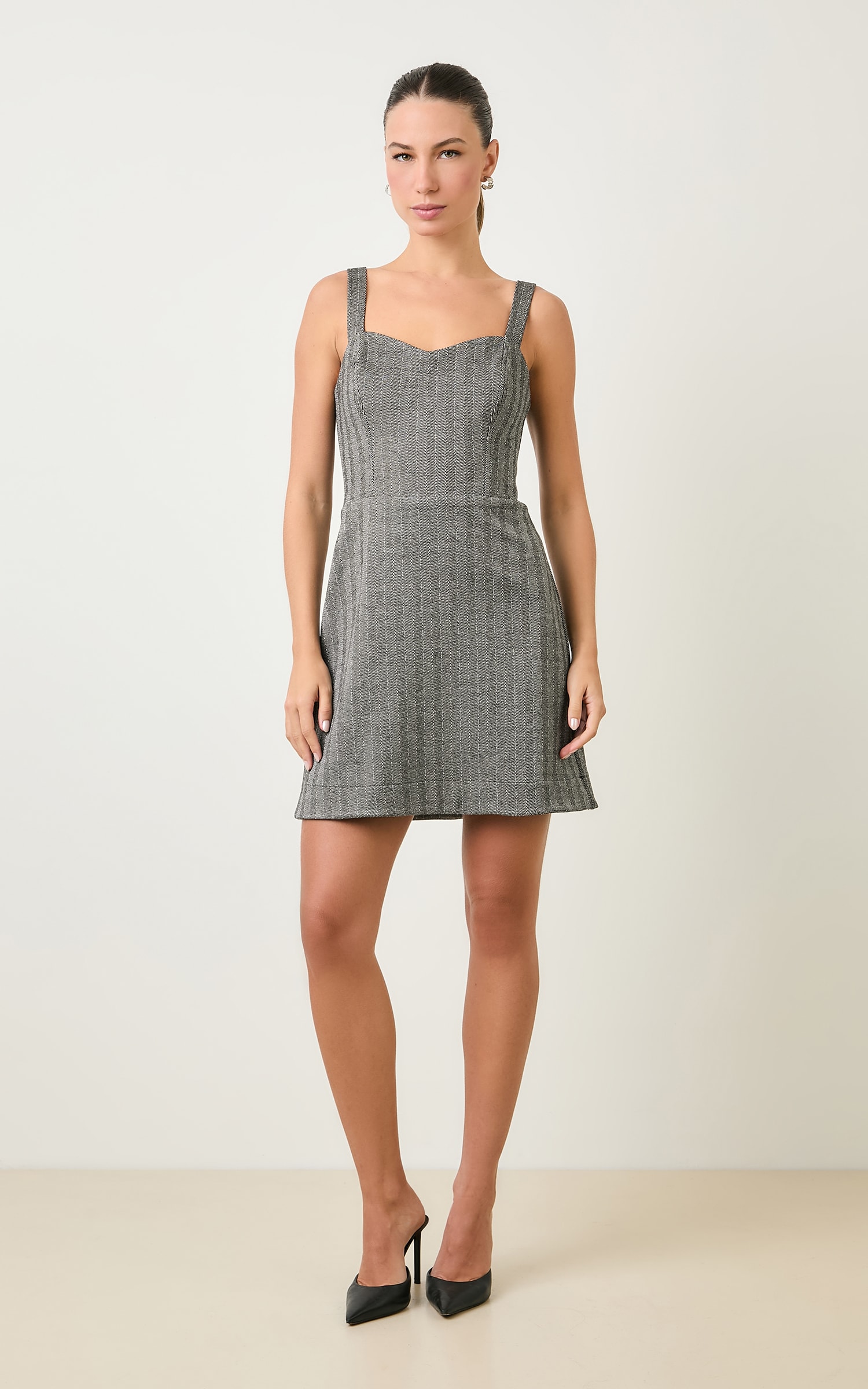 Vestido Curto Inox P/b