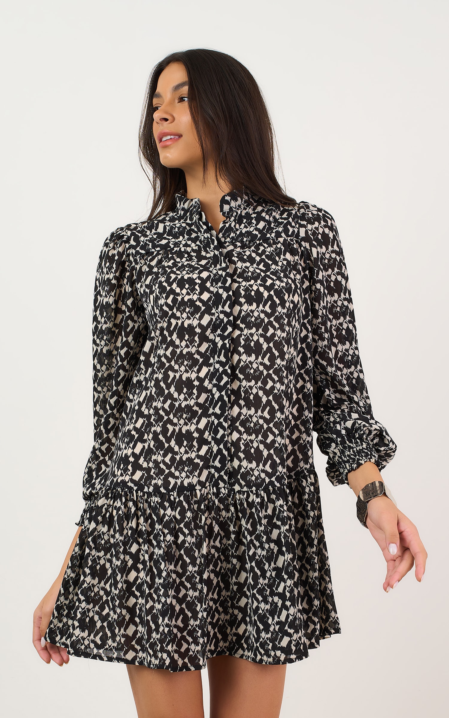 Vestido Curto Irish P/b