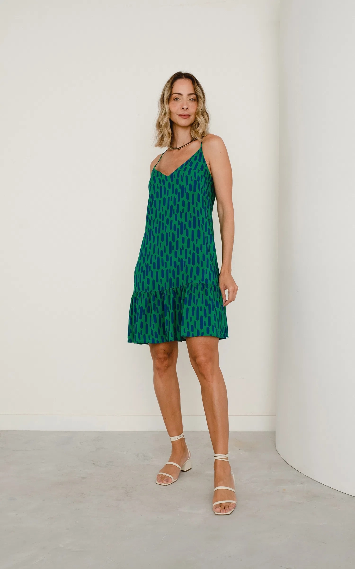 Vestido Curto Jardin Estampa
