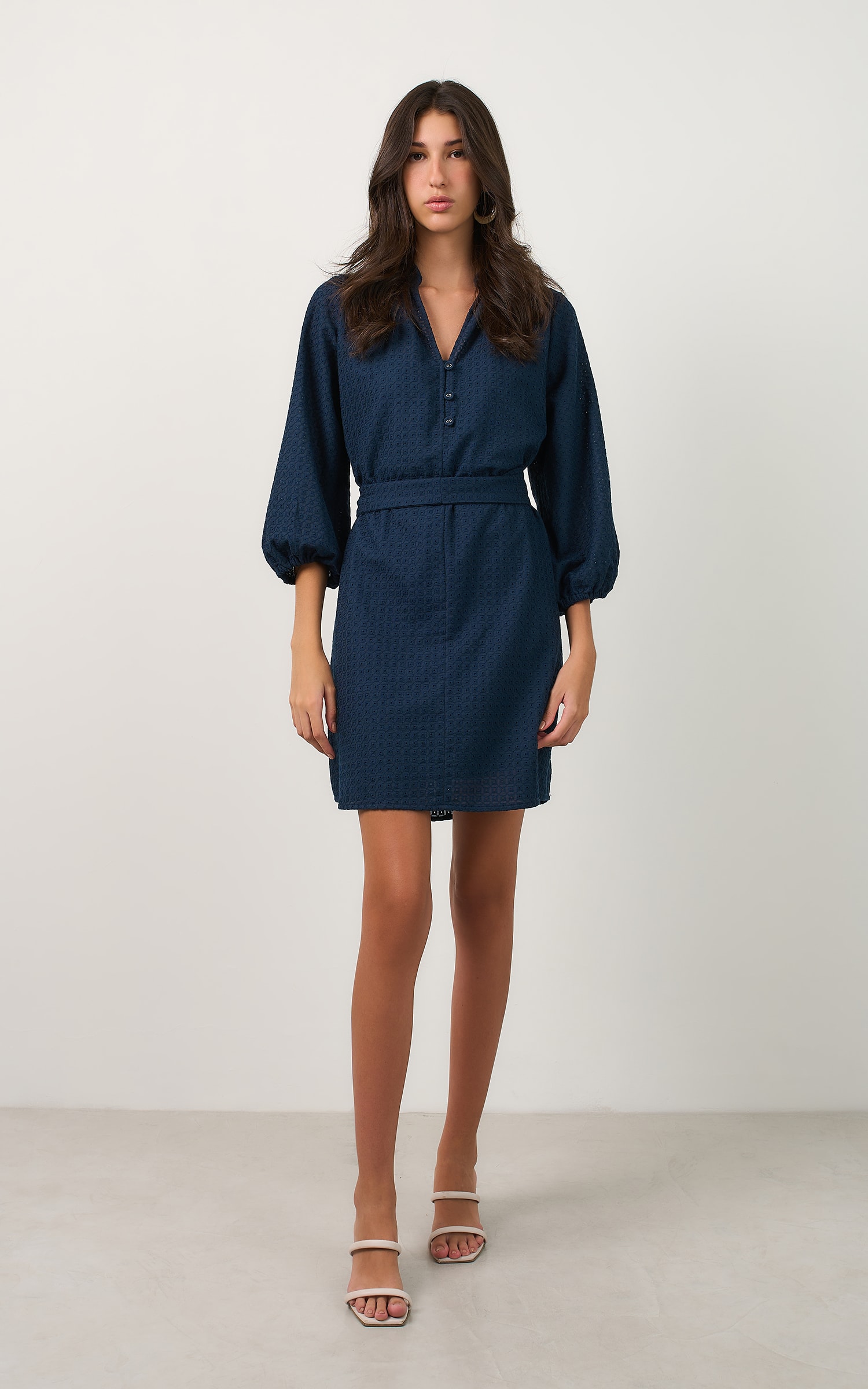Vestido Curto Laise Selenita Marinho