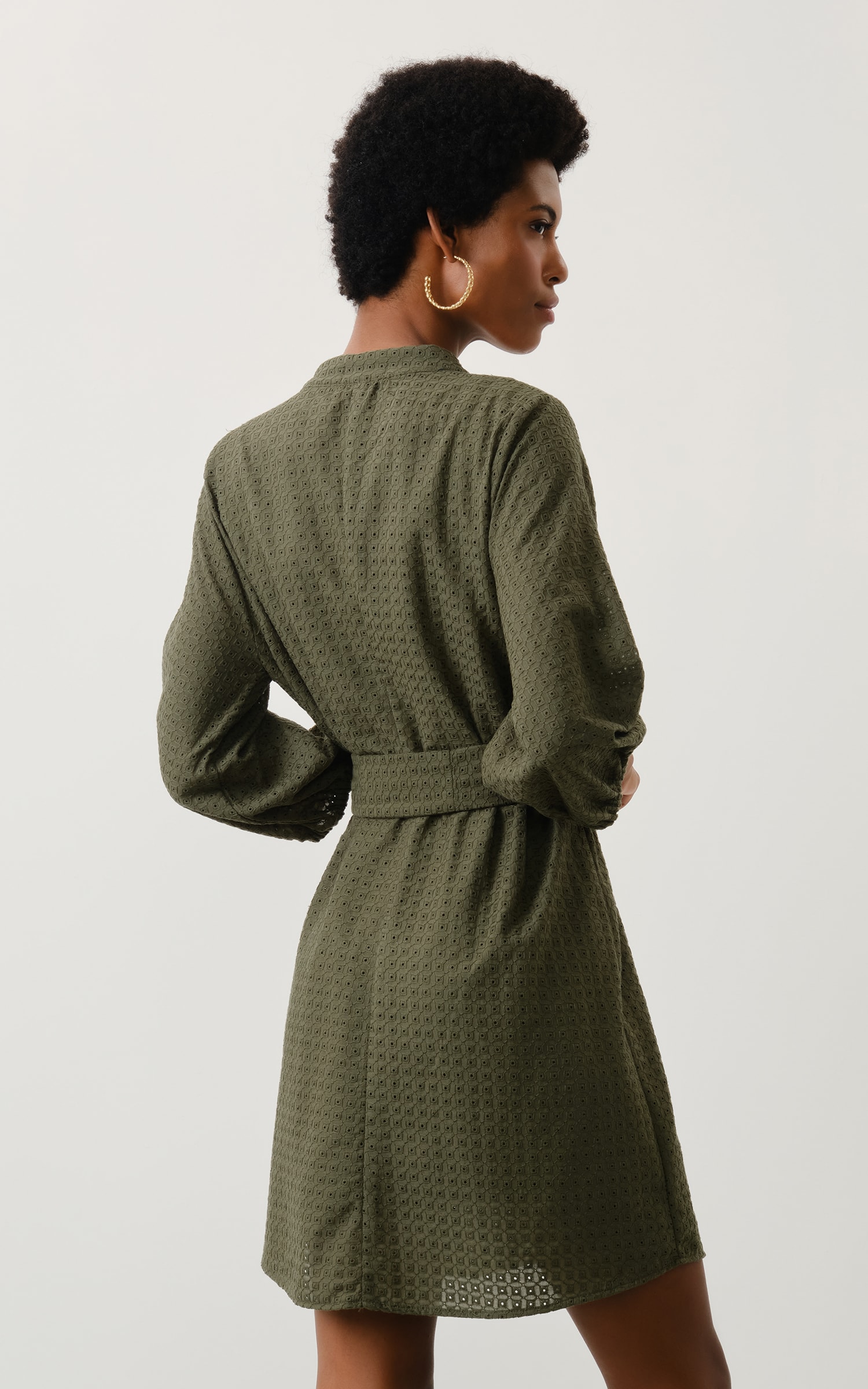 Vestido Curto Laise Selenita Verde Musgo