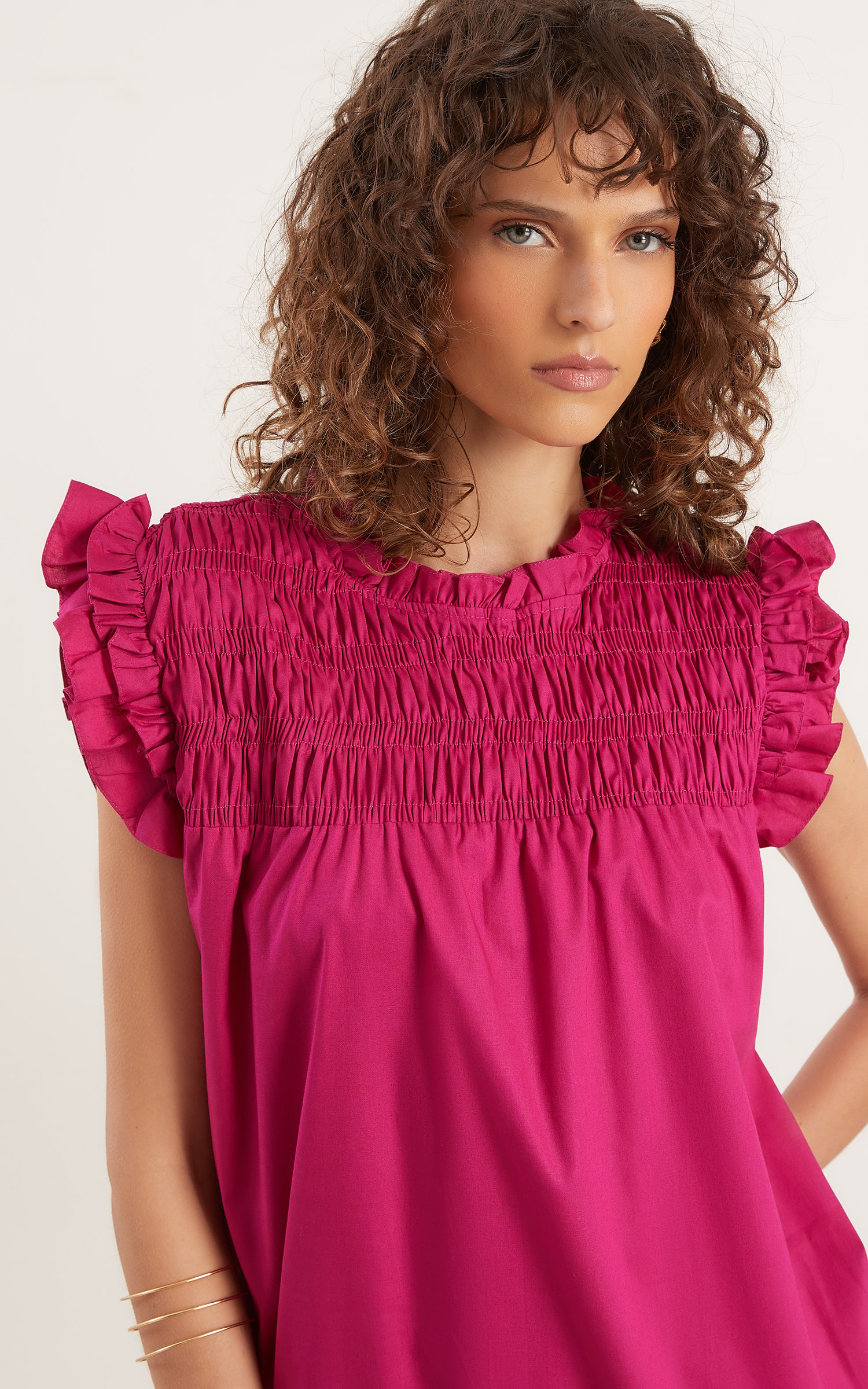 Vestido Curto Lastex Cosmos Cereja