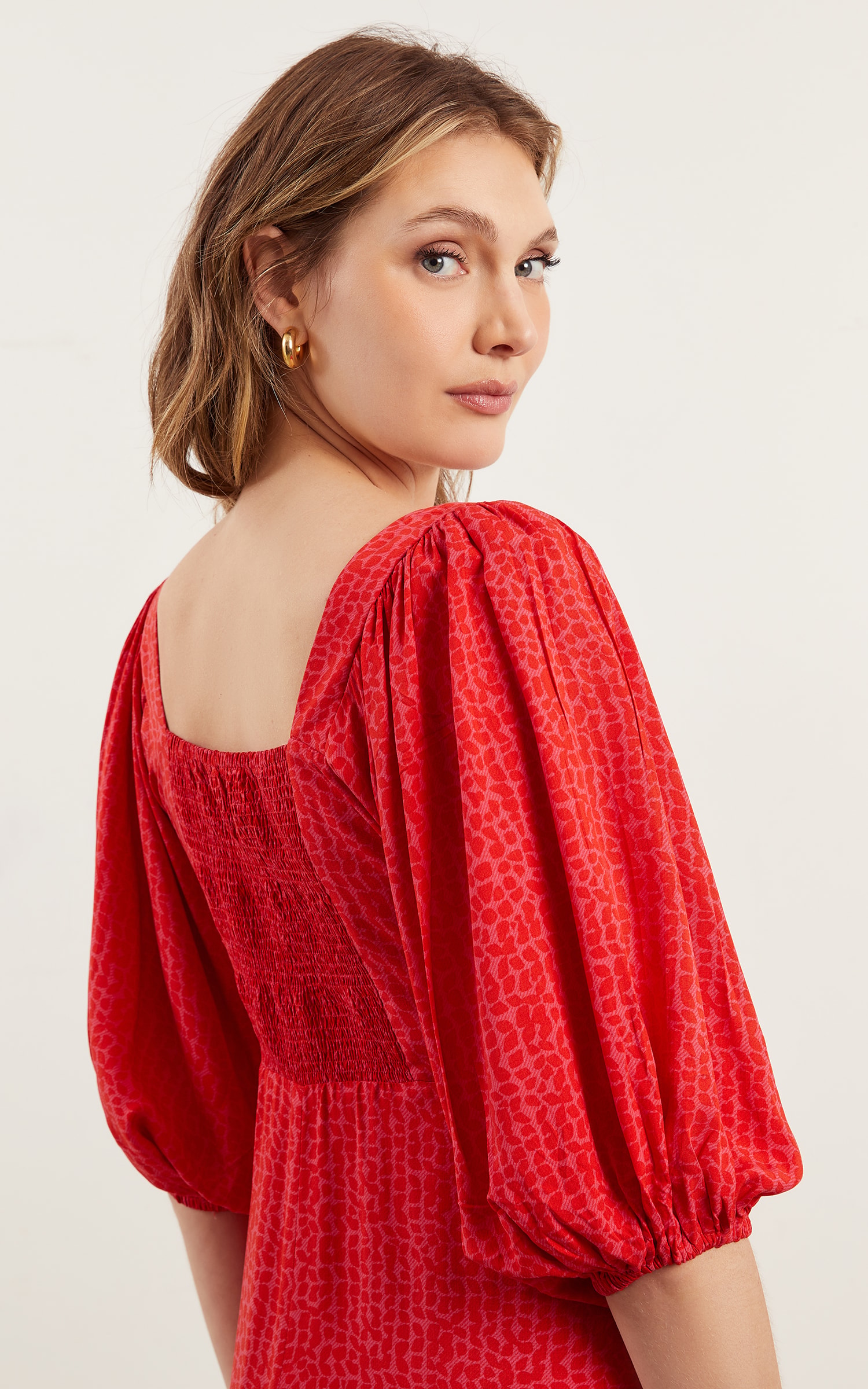 Vestido Curto Lovely Vermelho/Rosa