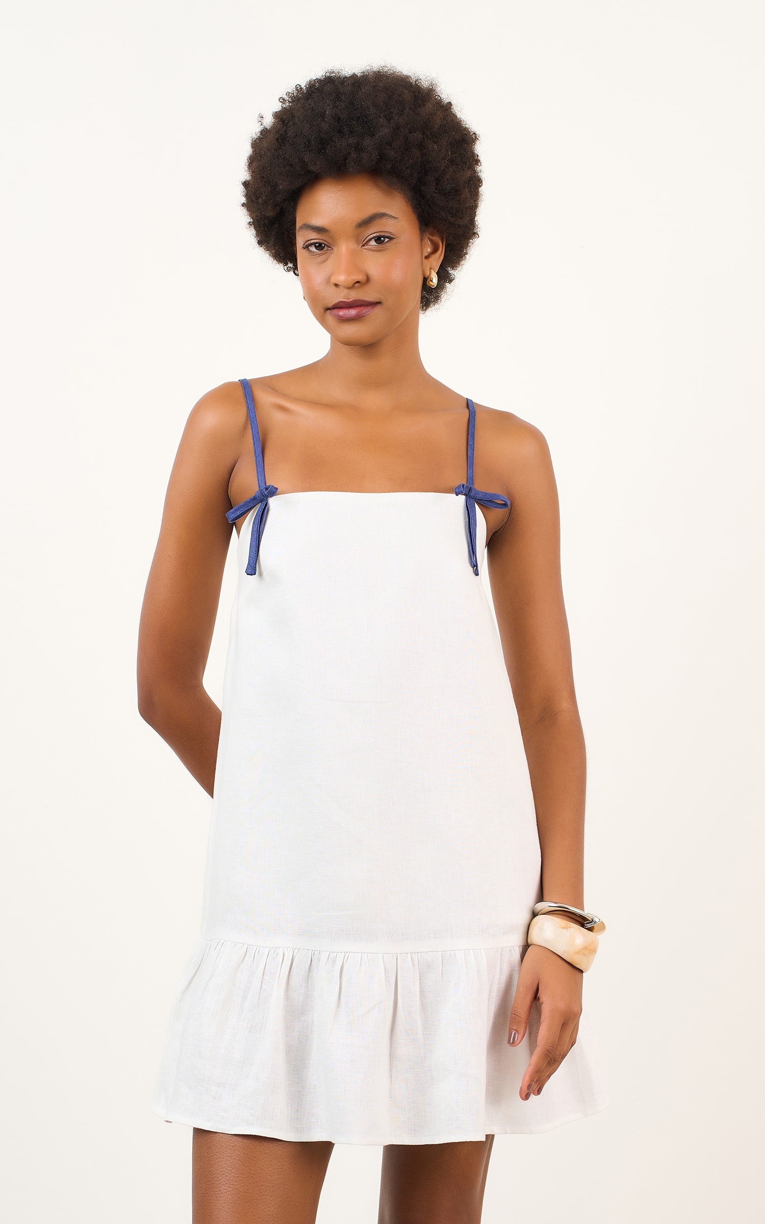 Vestido Curto Mam Off White