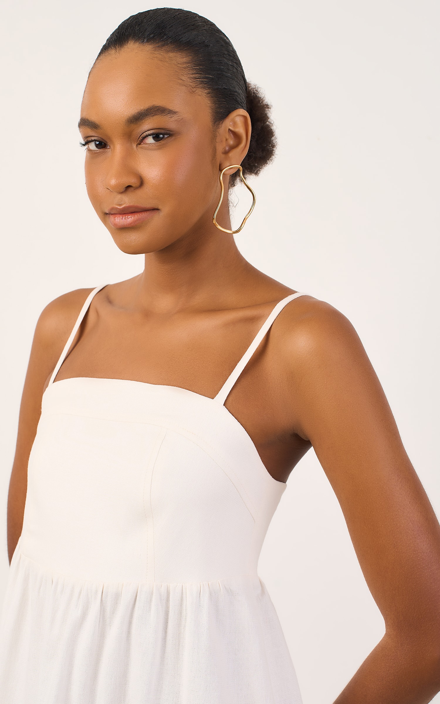 Vestido Curto Mar Off White