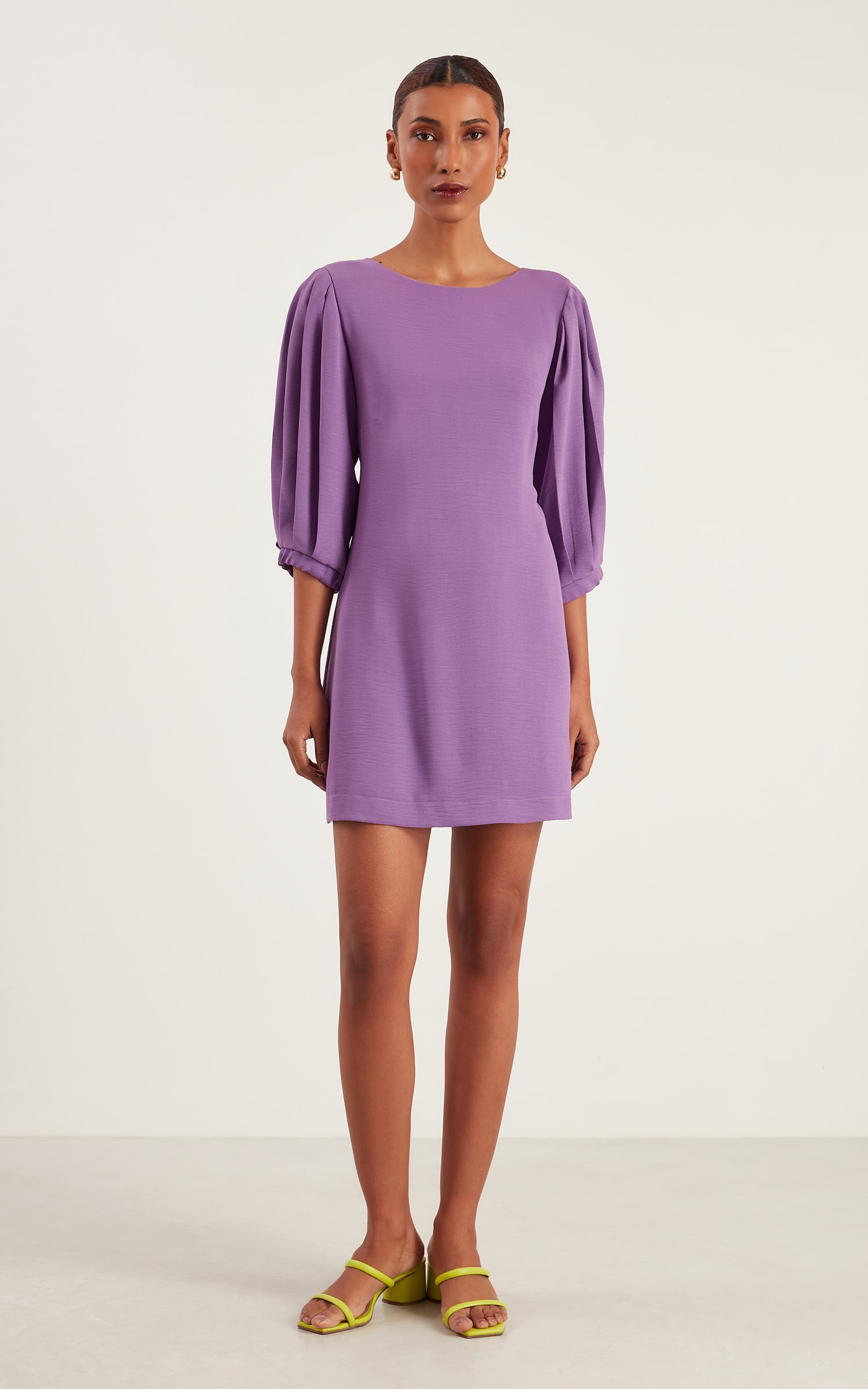 Vestido Curto Minimal Violeta
