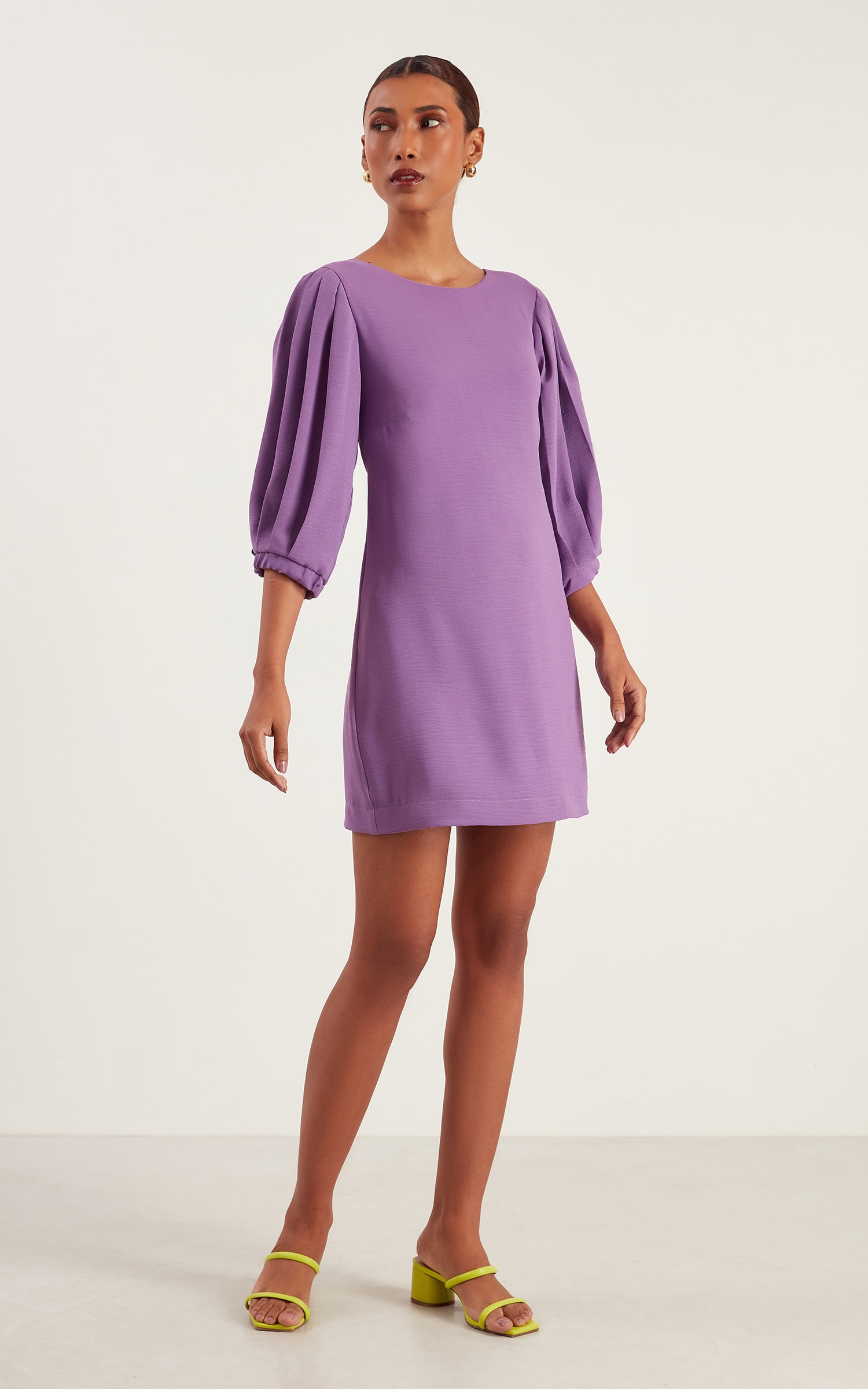 Vestido Curto Minimal Violeta