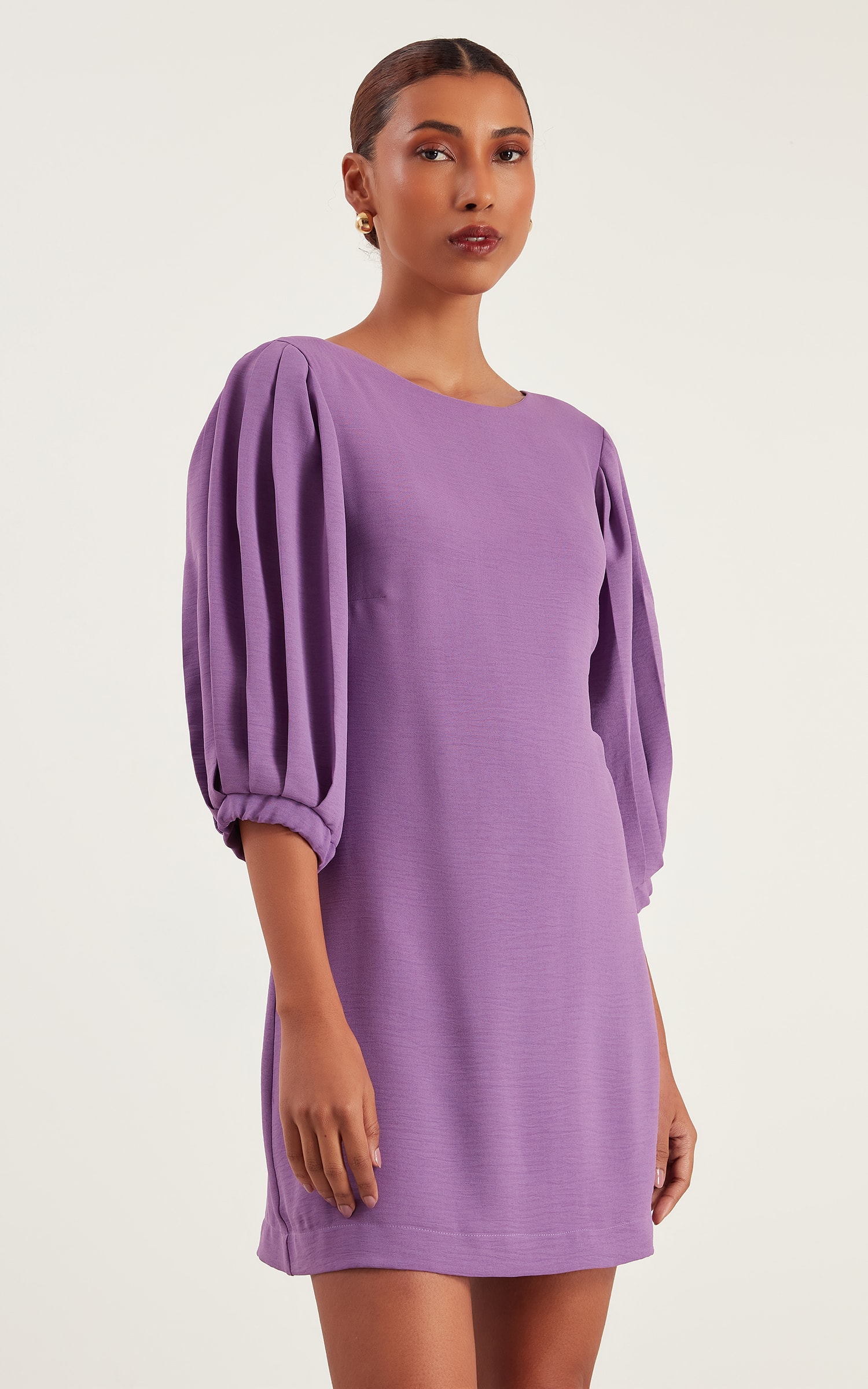 Vestido Curto Minimal Violeta