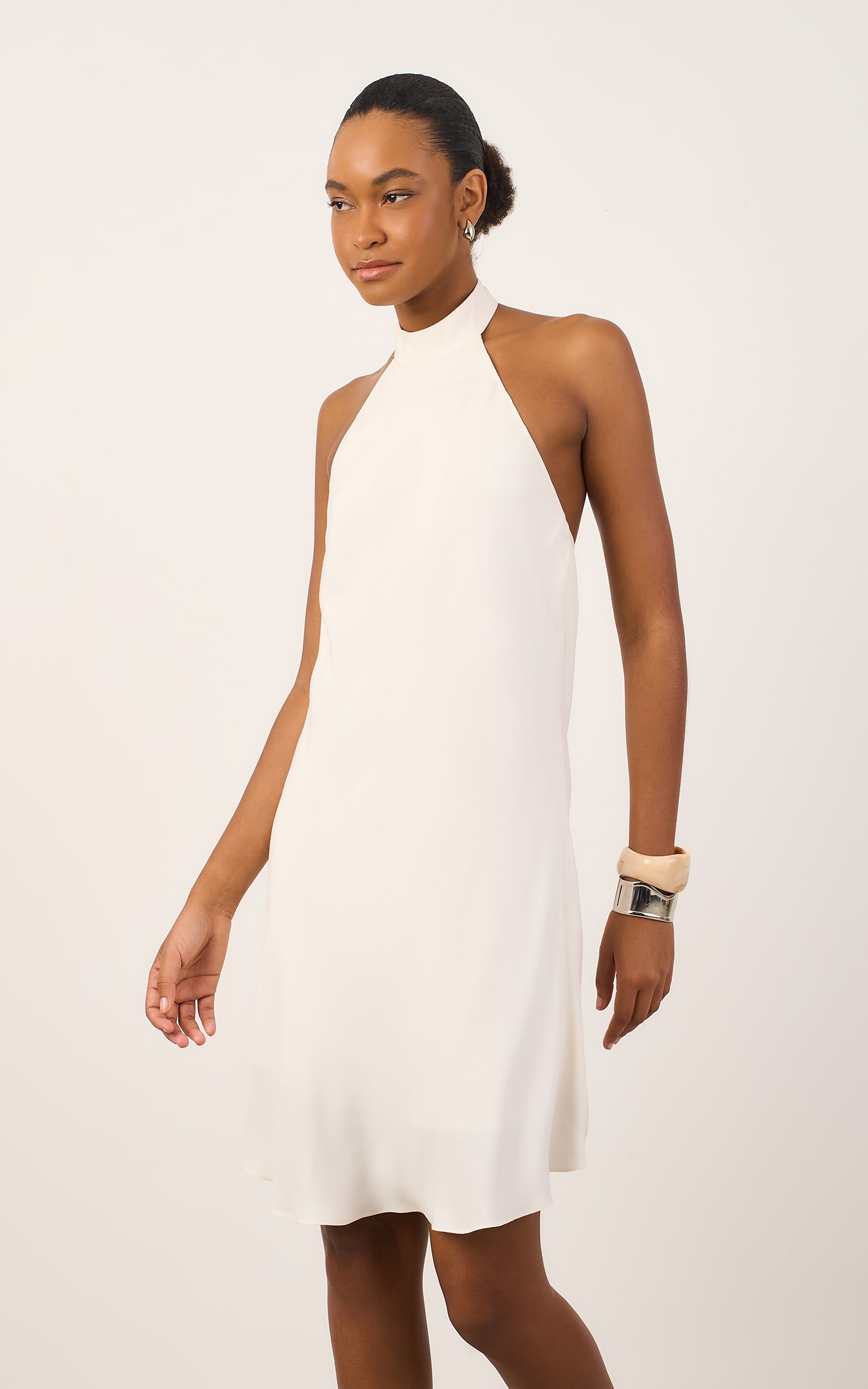 Vestido Curto Modern Off White