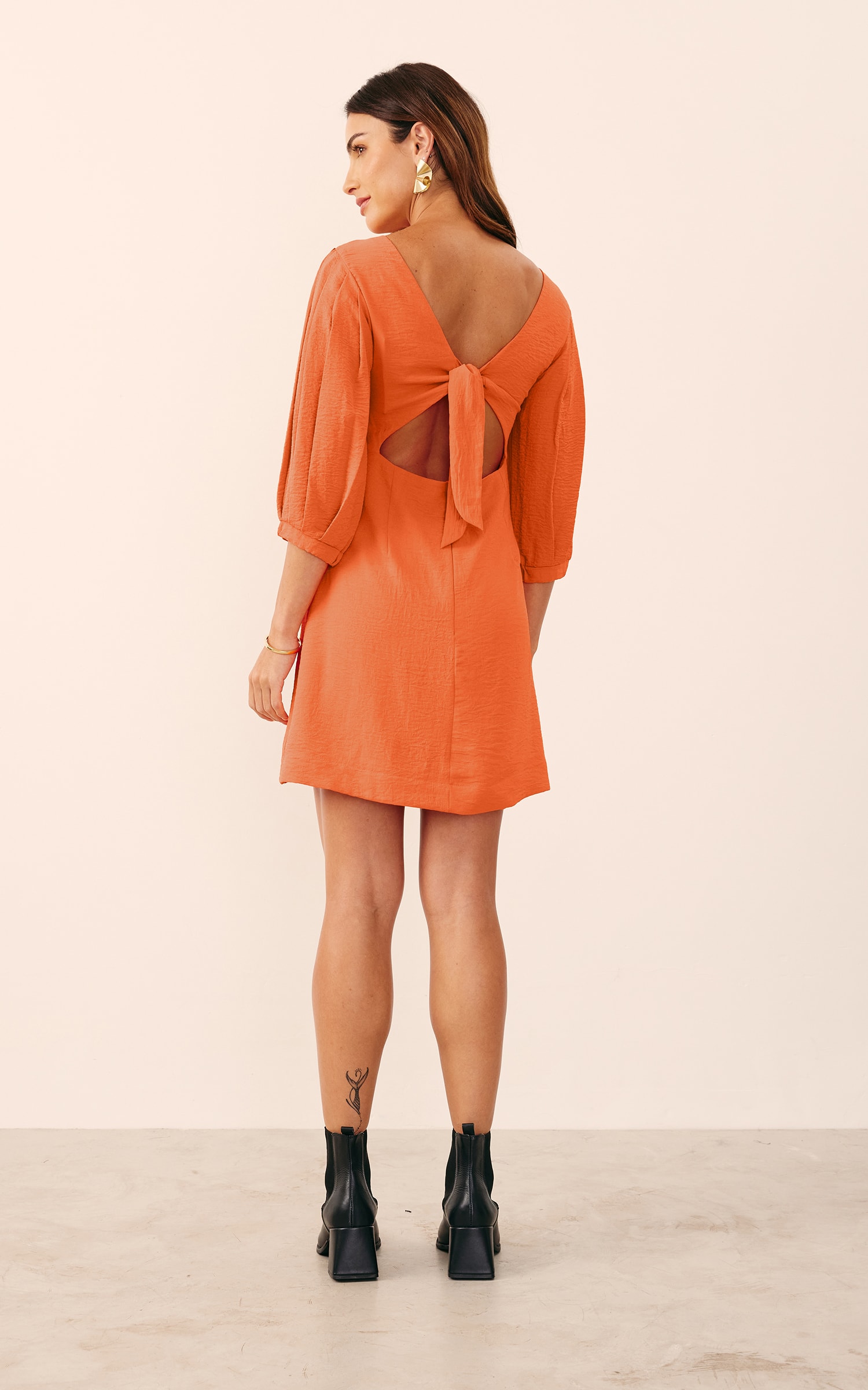 Vestido Curto Nascer Coral