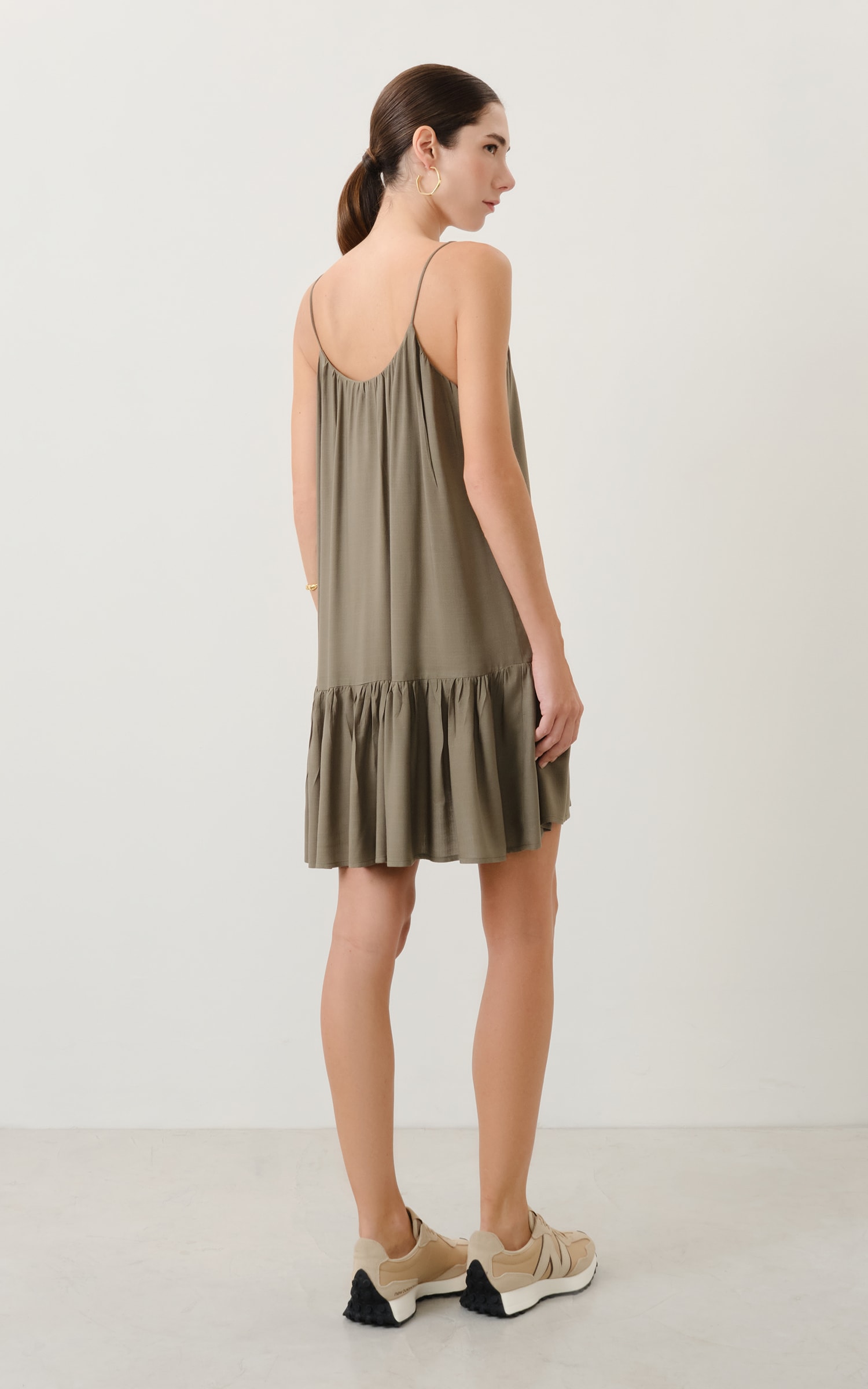 Vestido Curto Nepal Verde Musgo