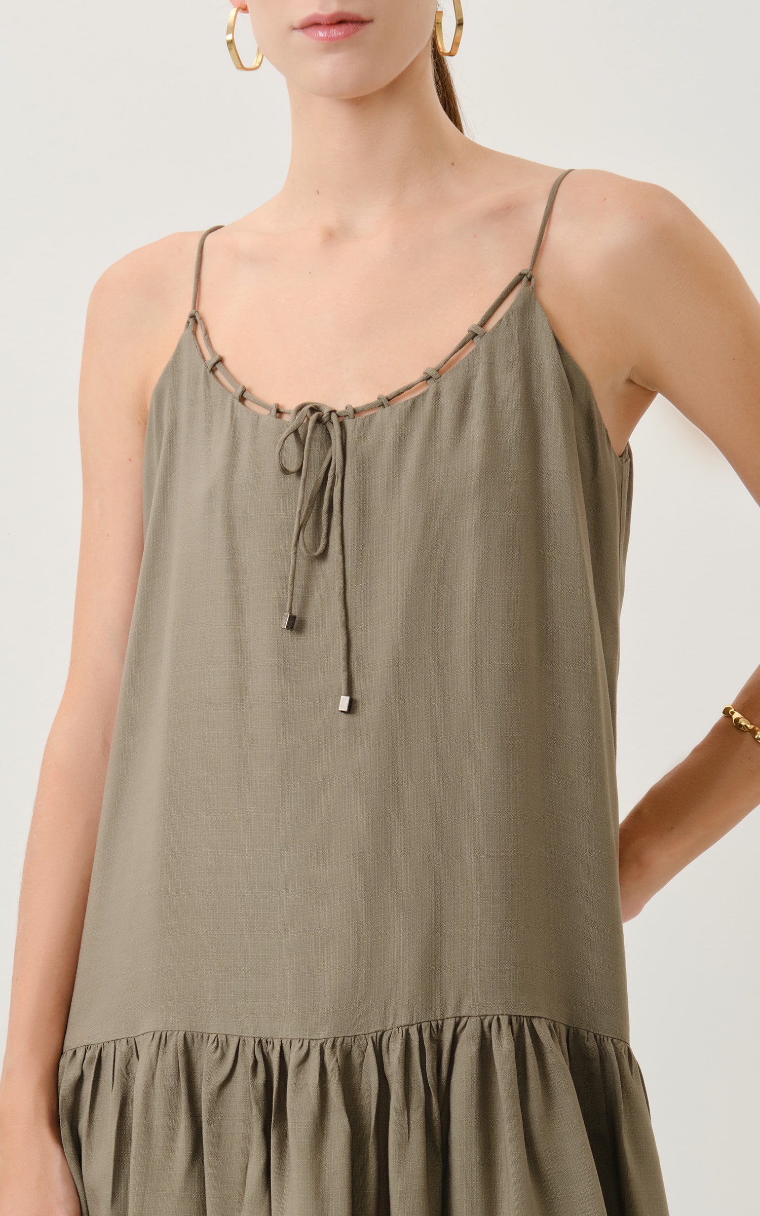 Vestido Curto Nepal Verde Musgo