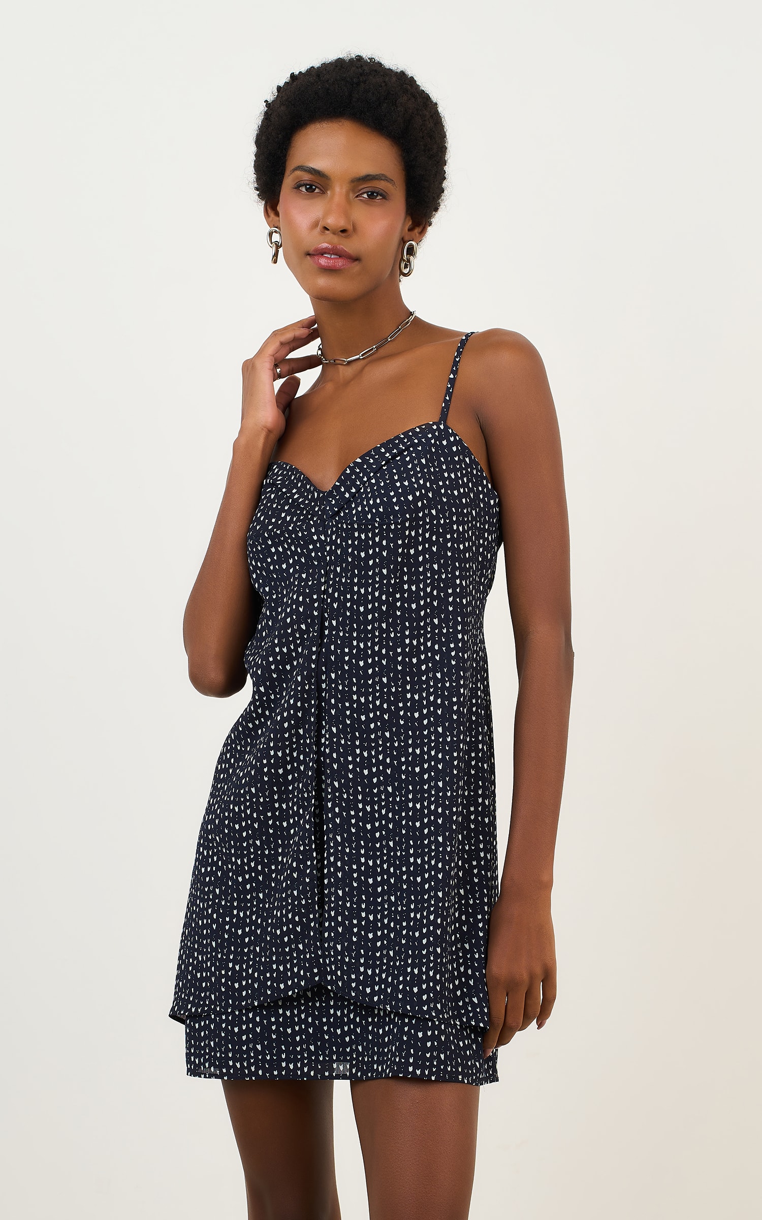 Vestido Curto New Glow Marinho