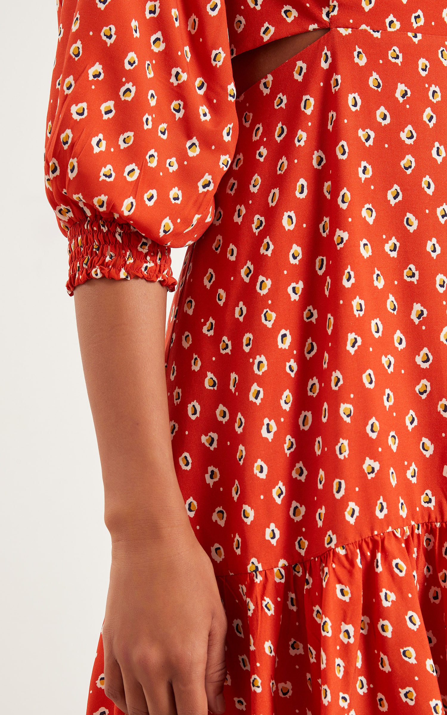 Vestido Curto Nut Telha