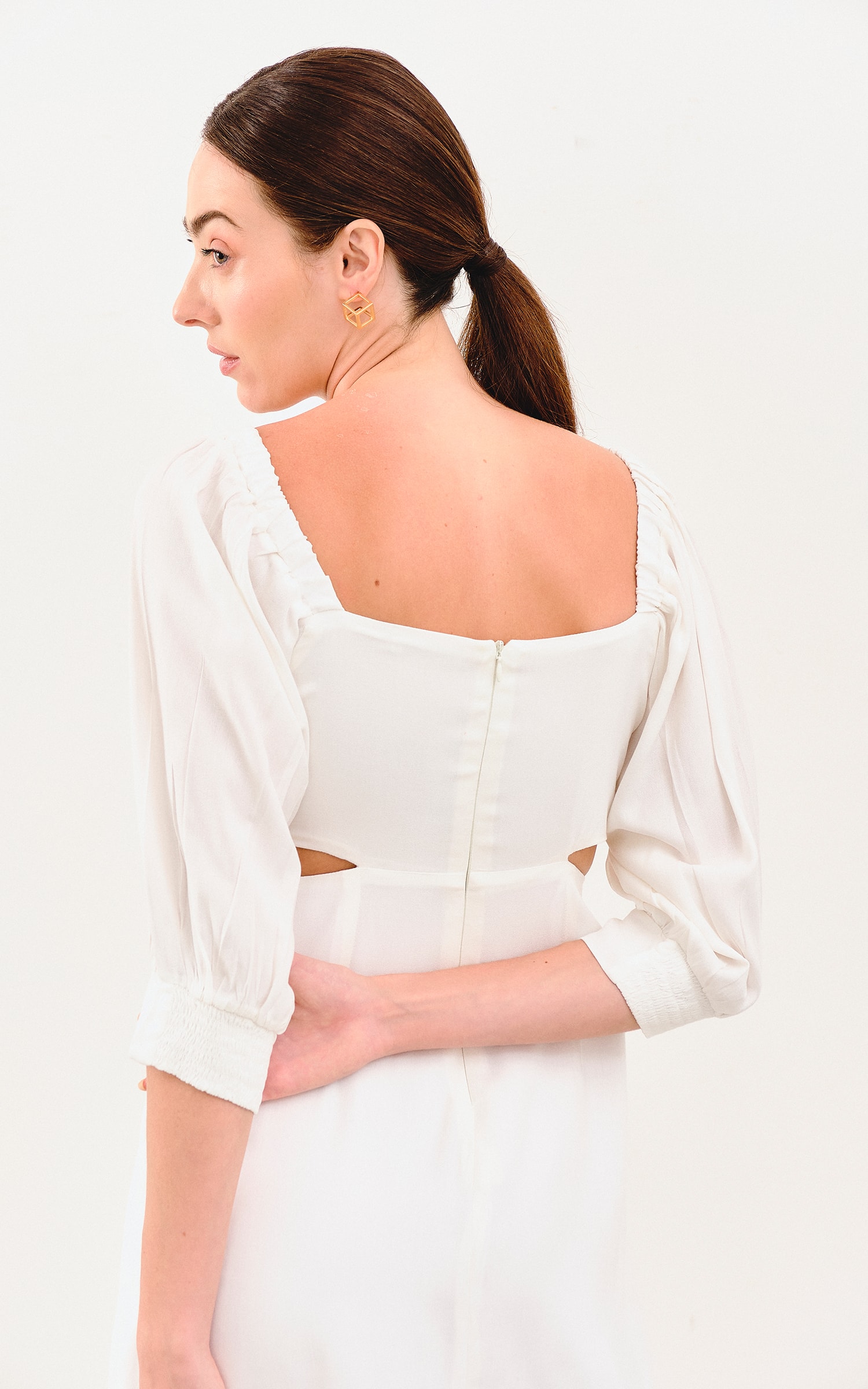 Vestido Curto Resort Off White