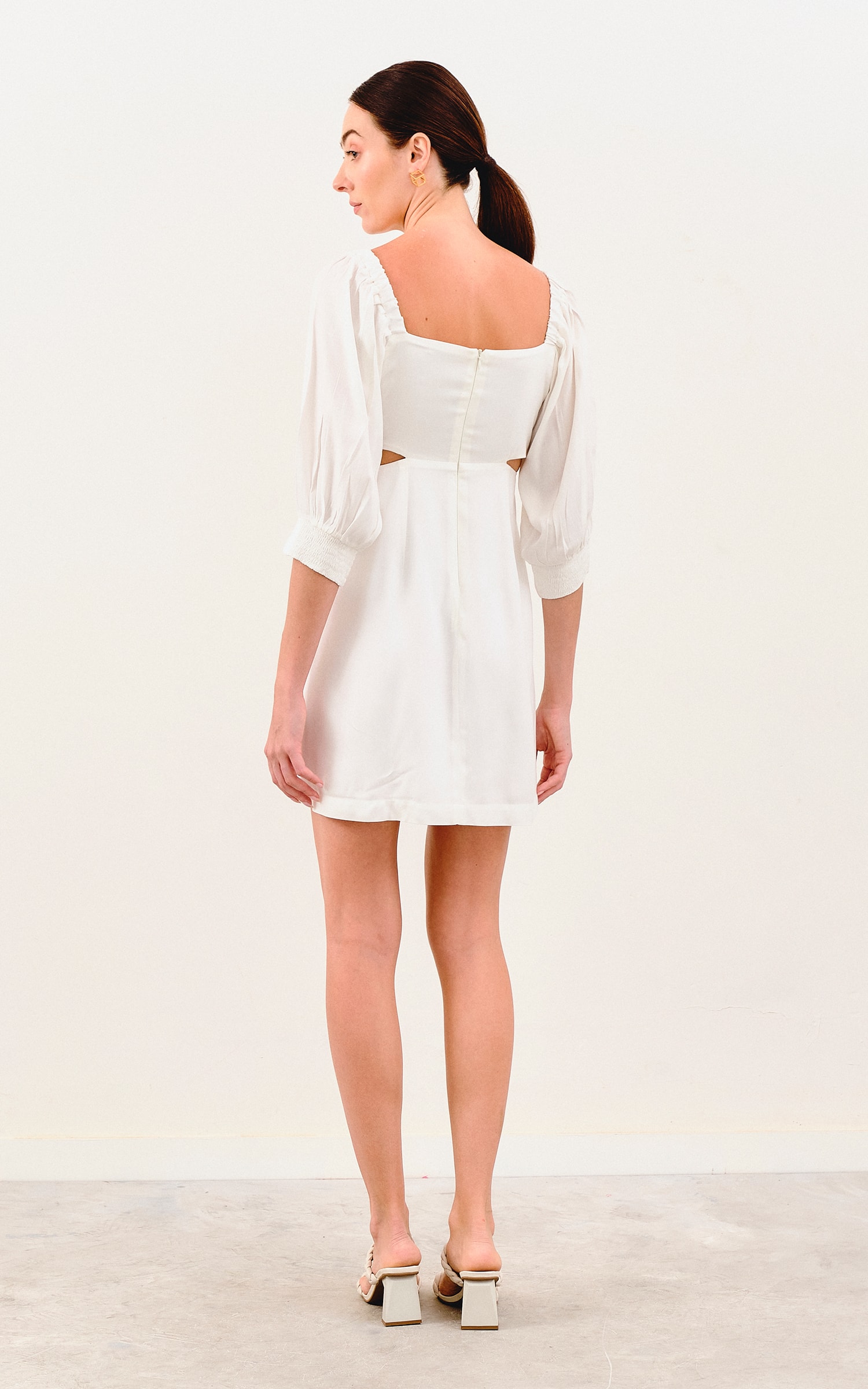 Vestido Curto Resort Off White