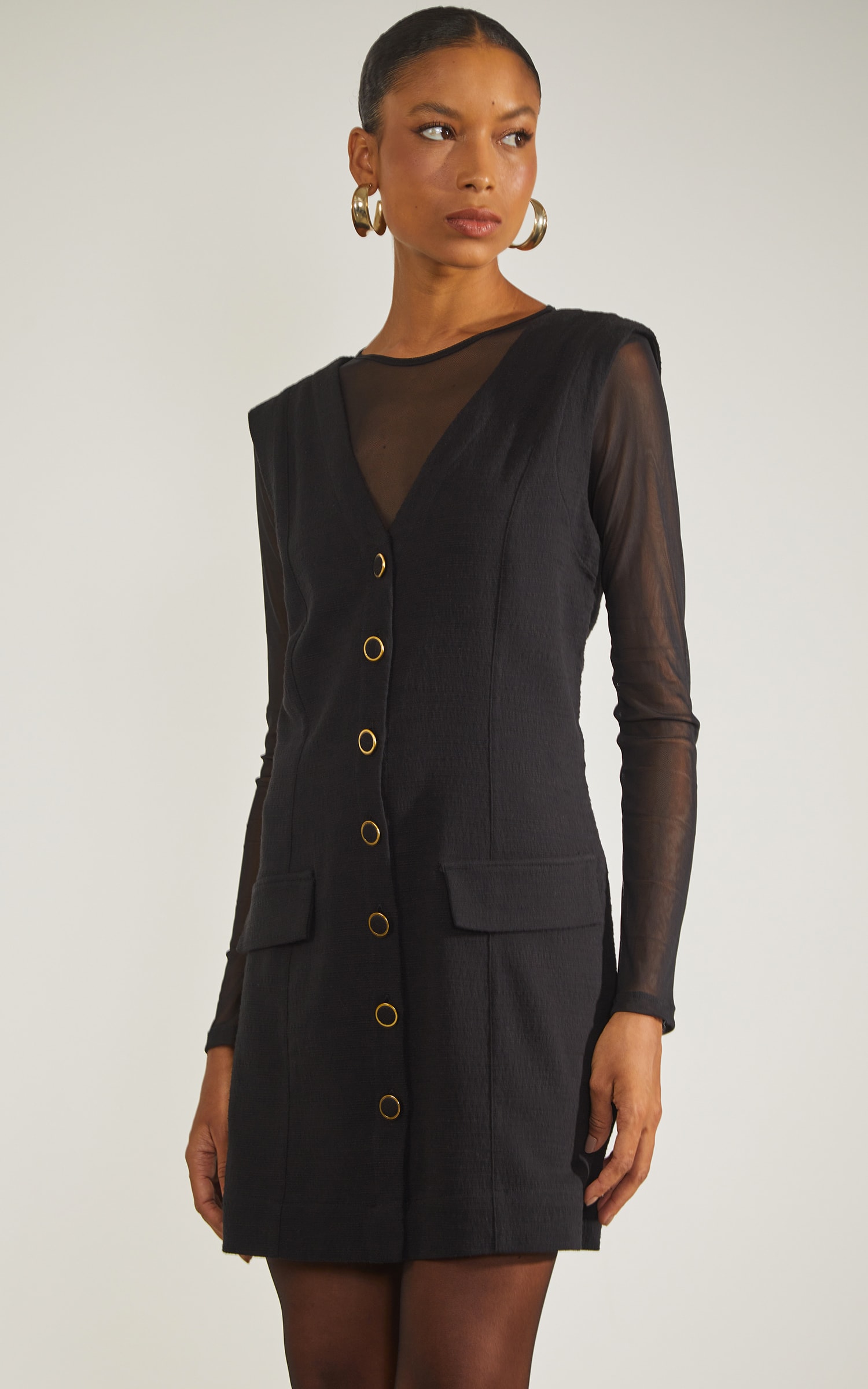 Vestido Curto Riviera Preto