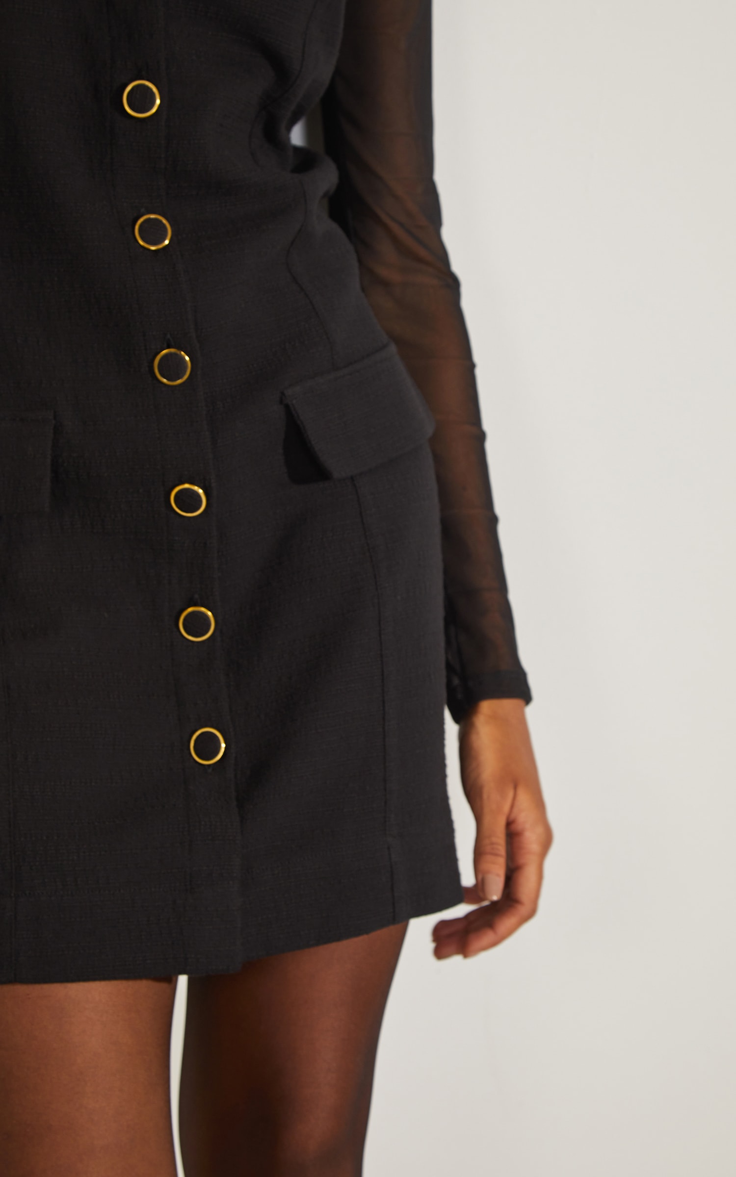 Vestido Curto Riviera Preto