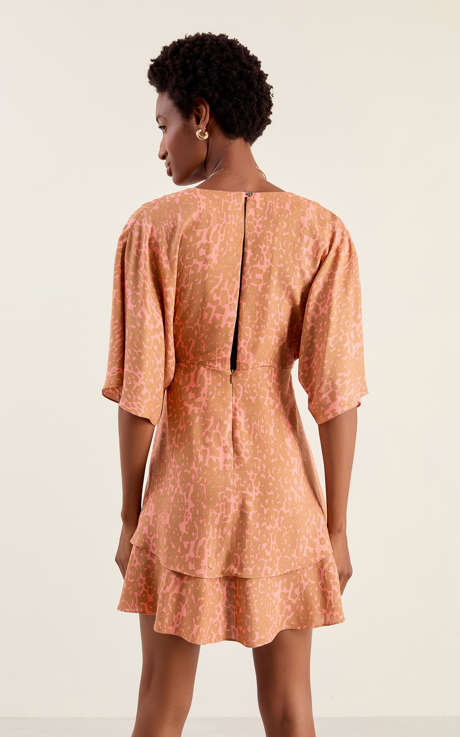 Vestido Curto Savana Goiaba