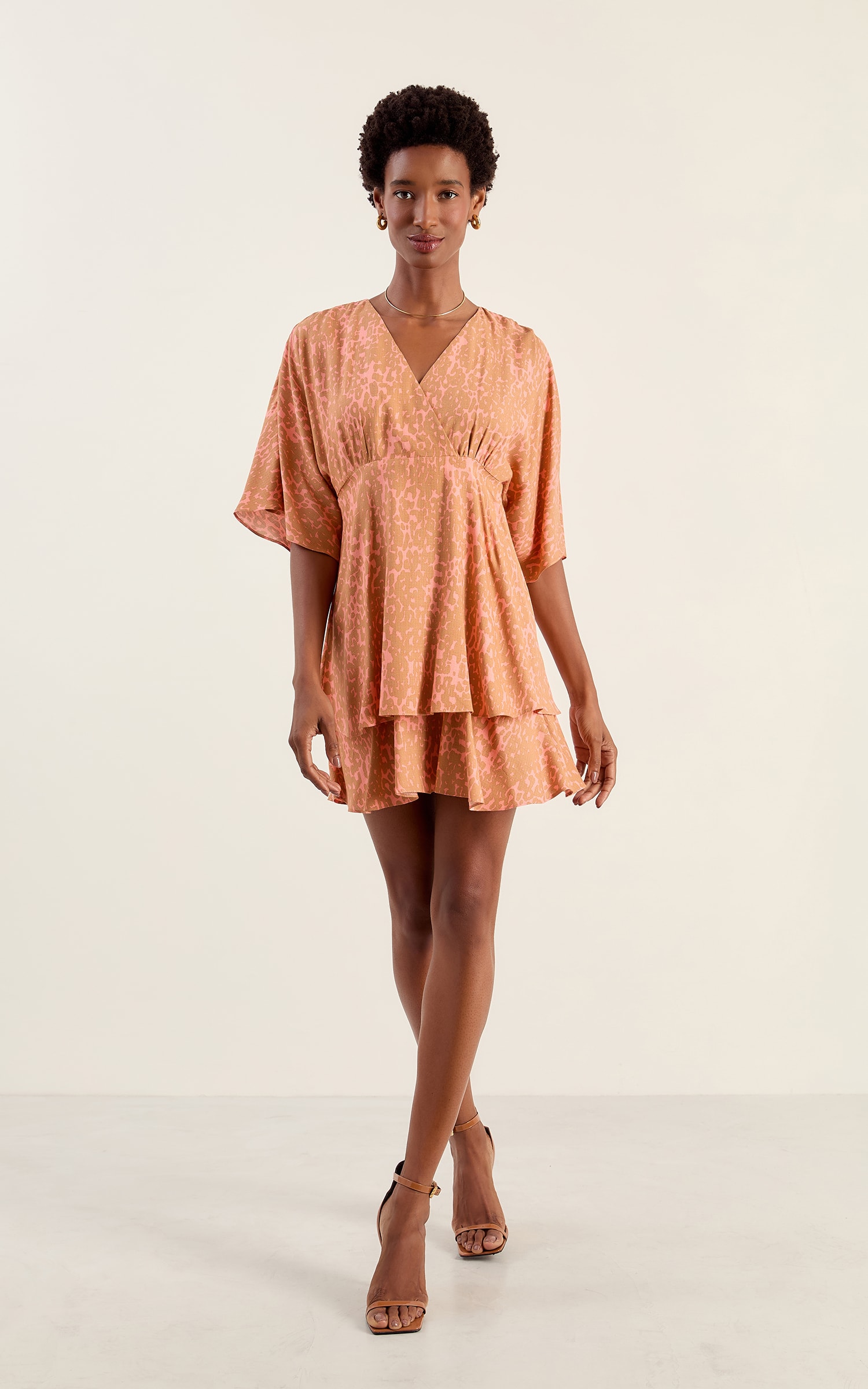 Vestido Curto Savana Goiaba