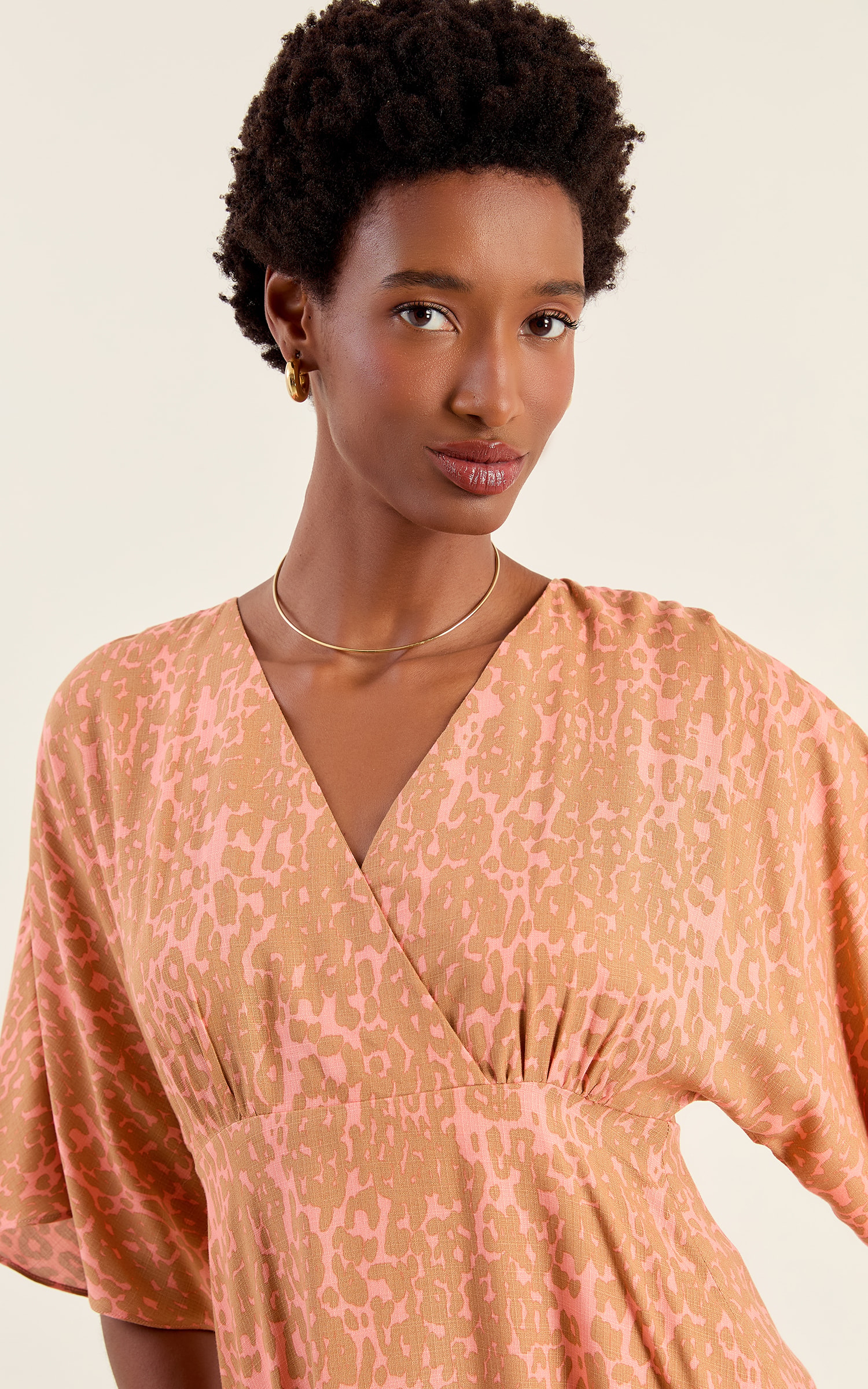 Vestido Curto Savana Goiaba