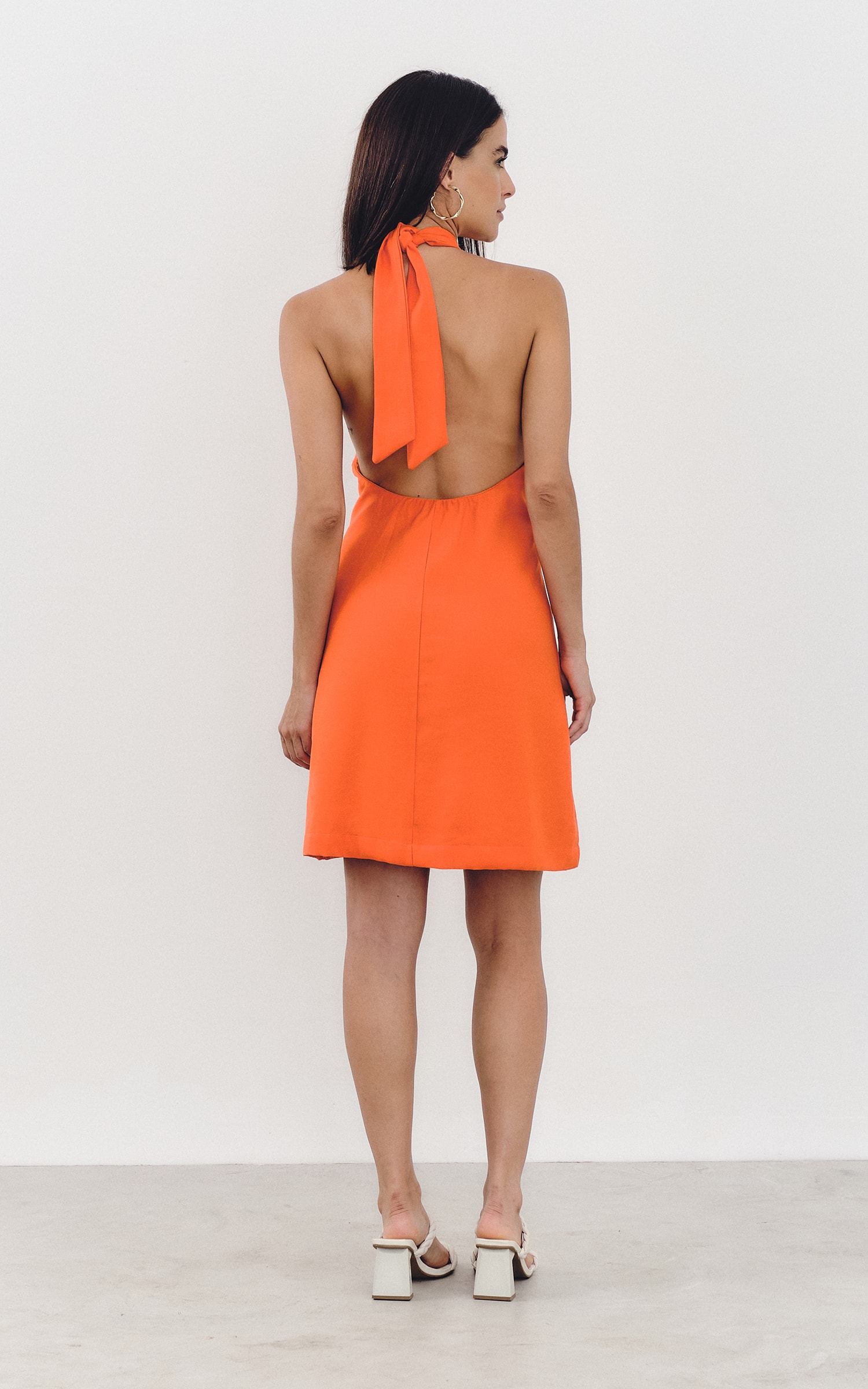 Vestido Curto Self Coral